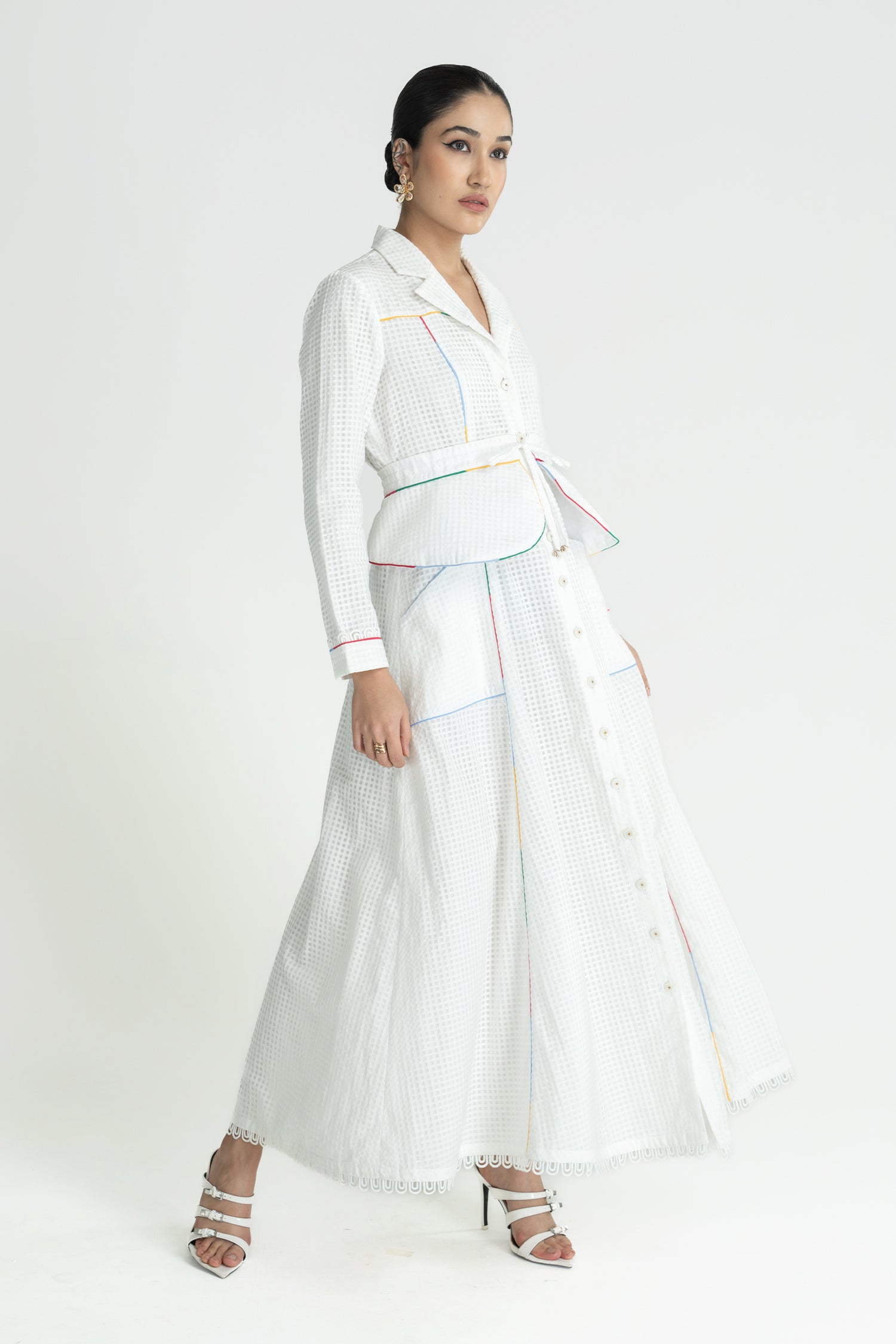 HATHWAY BELTED DRESS LONG