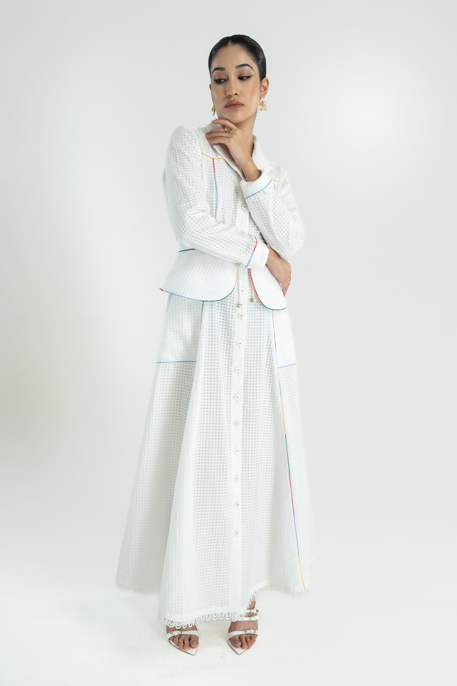 HATHWAY BELTED DRESS LONG