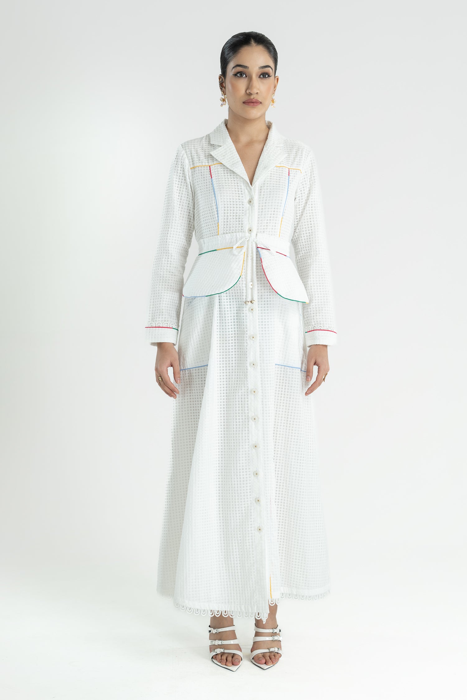 HATHWAY BELTED DRESS LONG