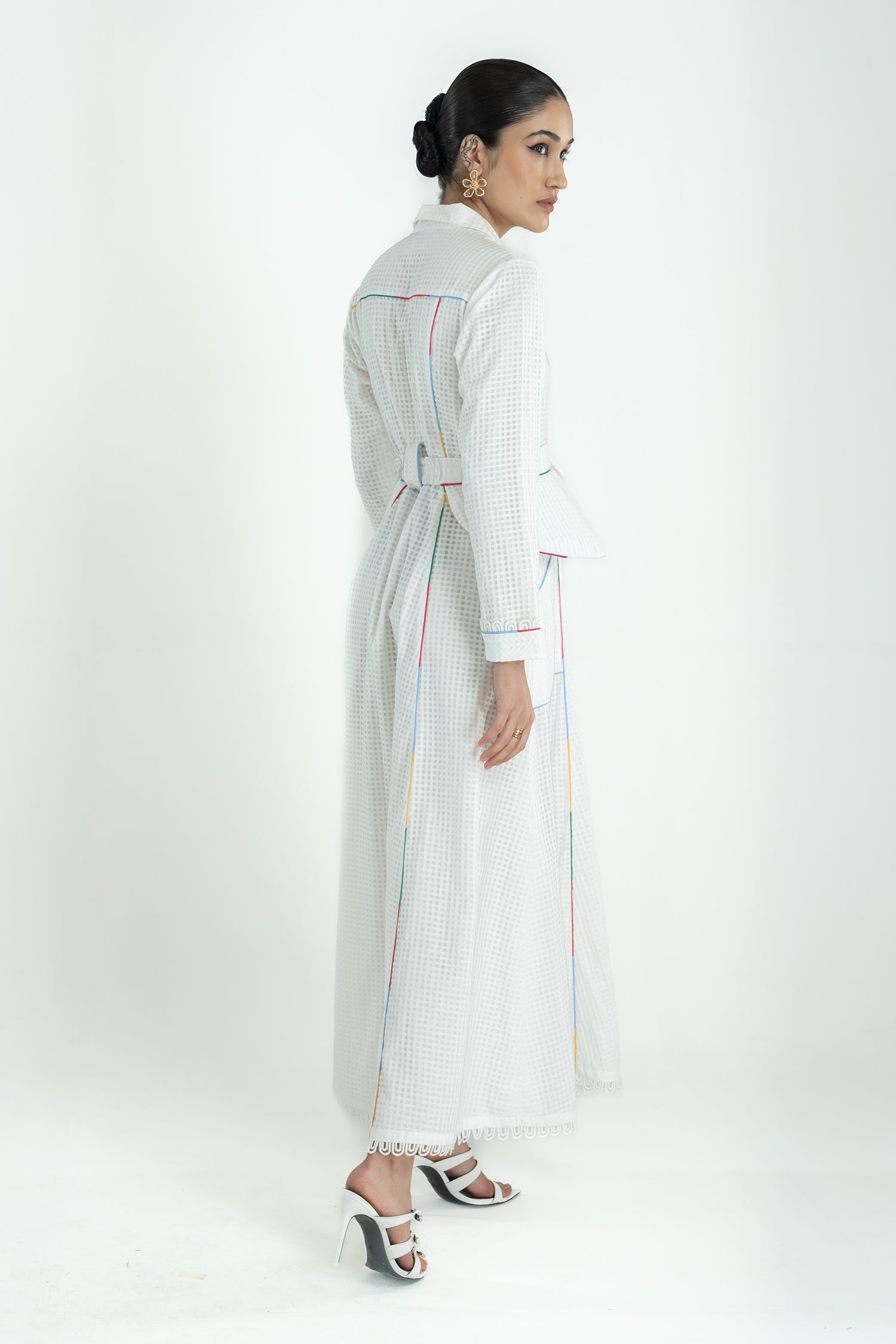 HATHWAY BELTED DRESS LONG