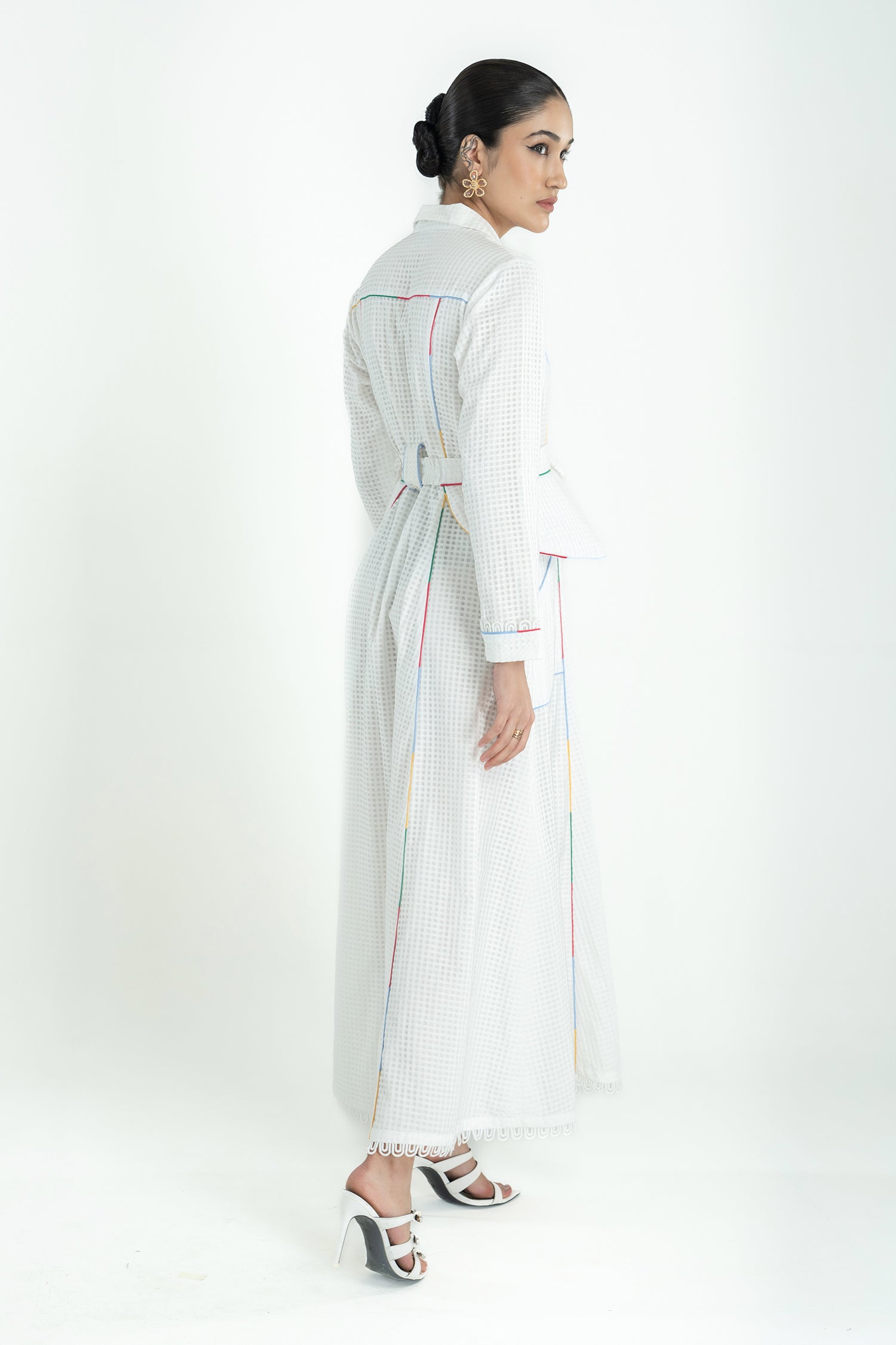 HATHWAY BELTED DRESS LONG