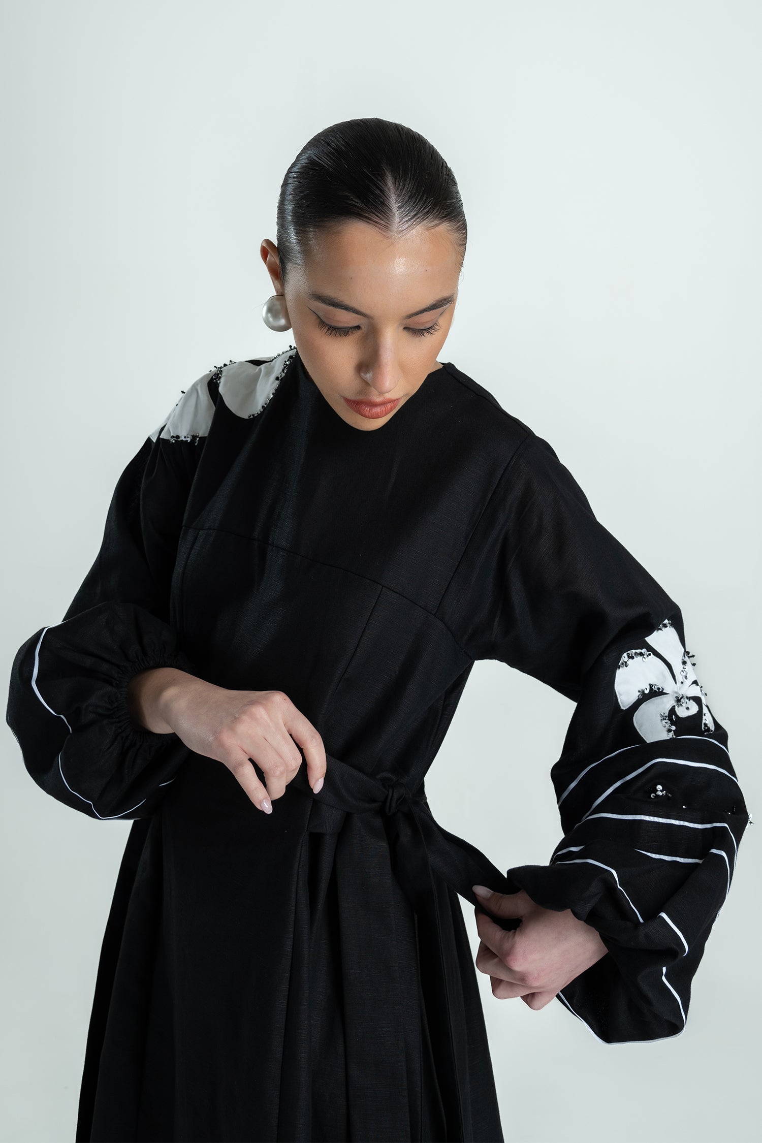 SEYA KAFTAN BLACK