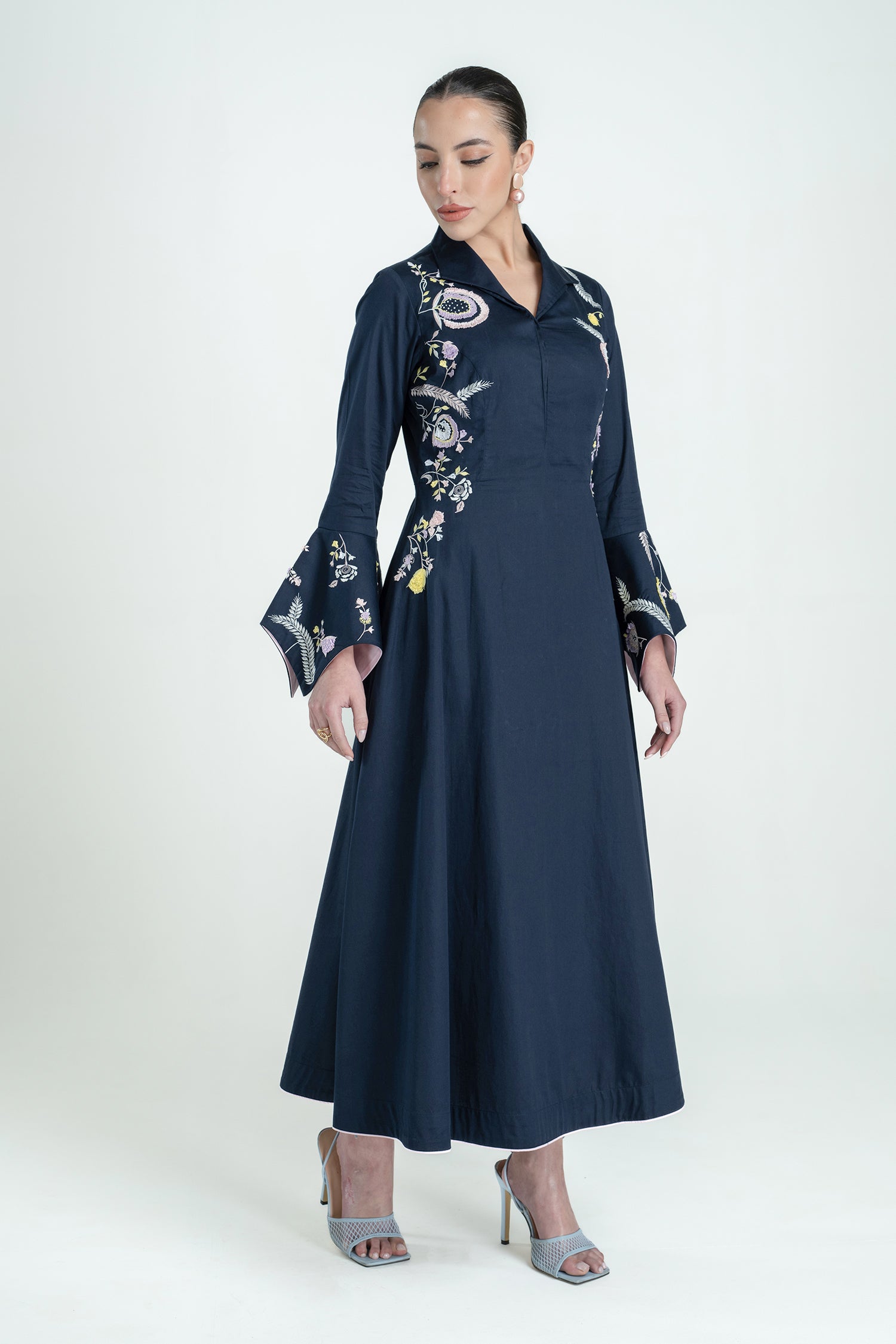 PALOMA DRESS LONG NAVY