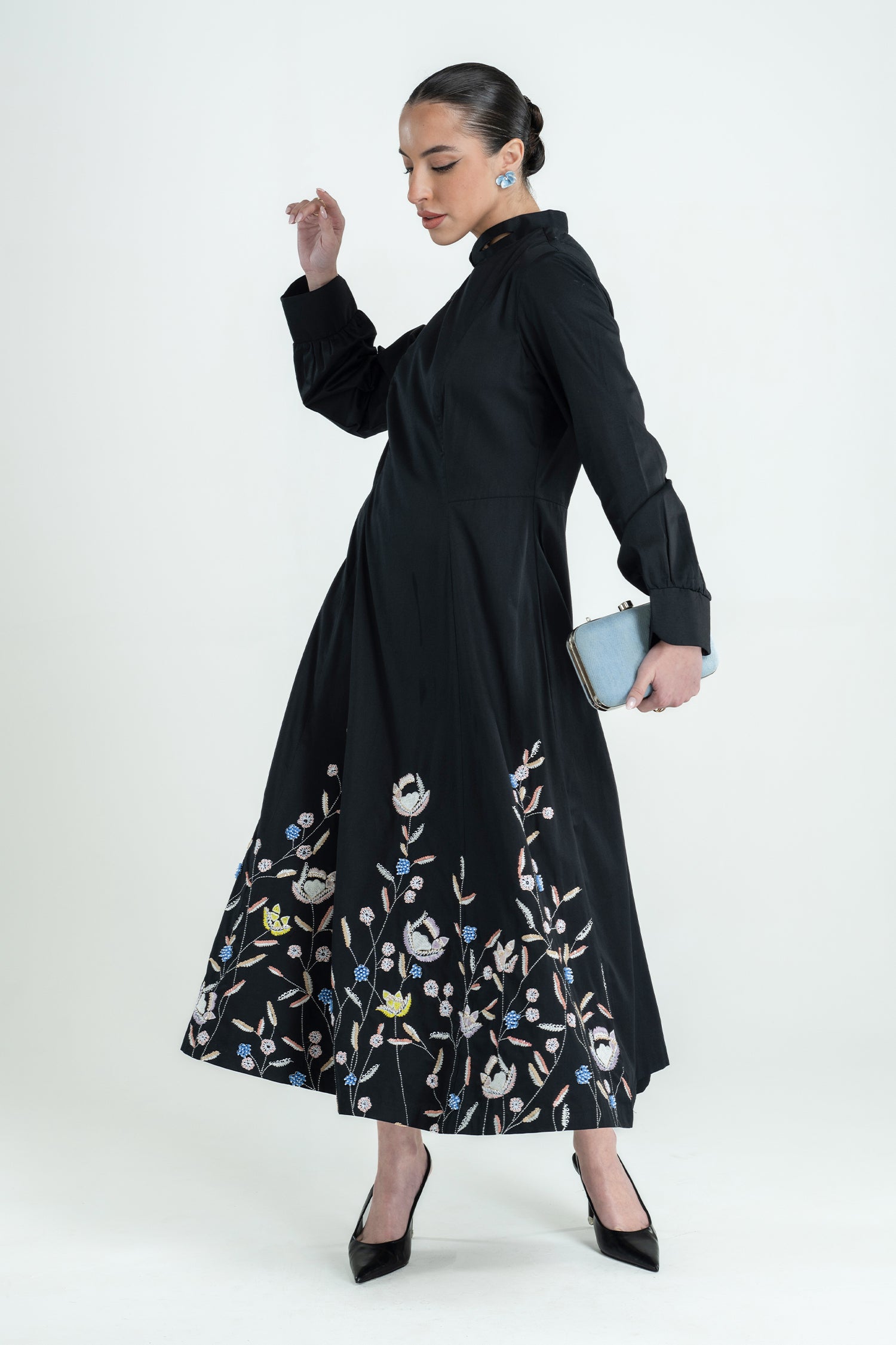 SAINT DRESS LONG BLACK