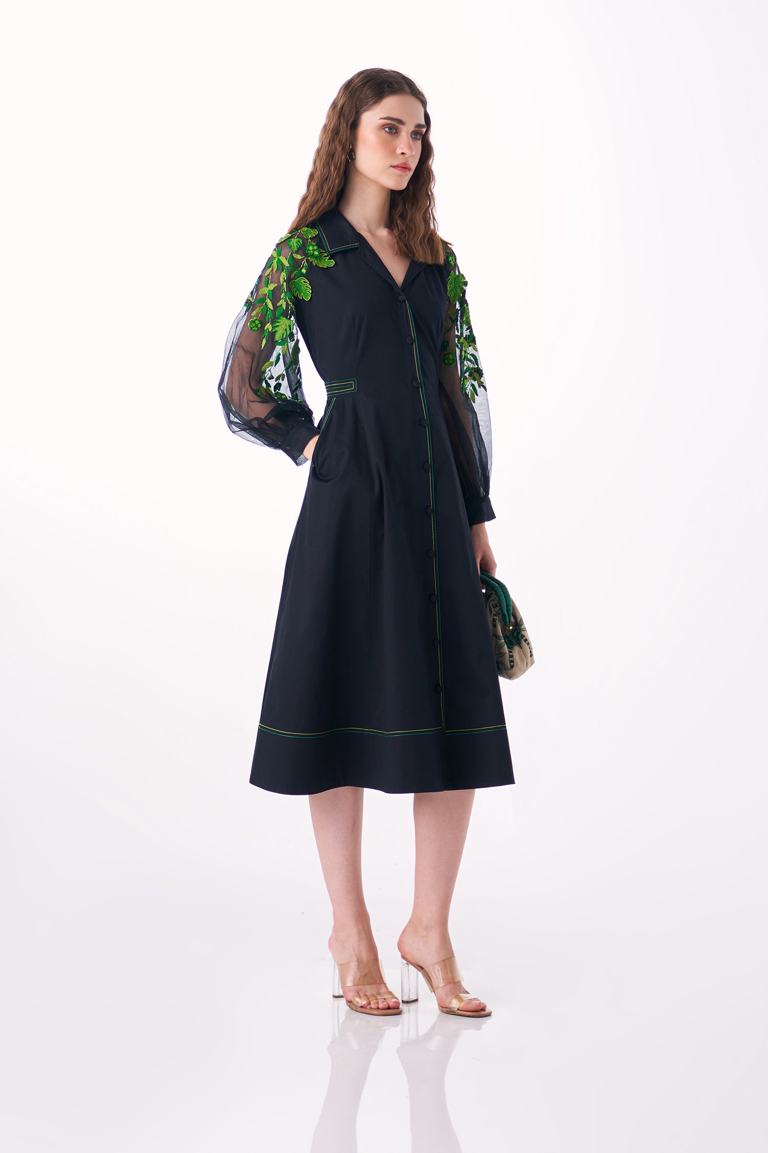 MIMOSA DRESS BLACK