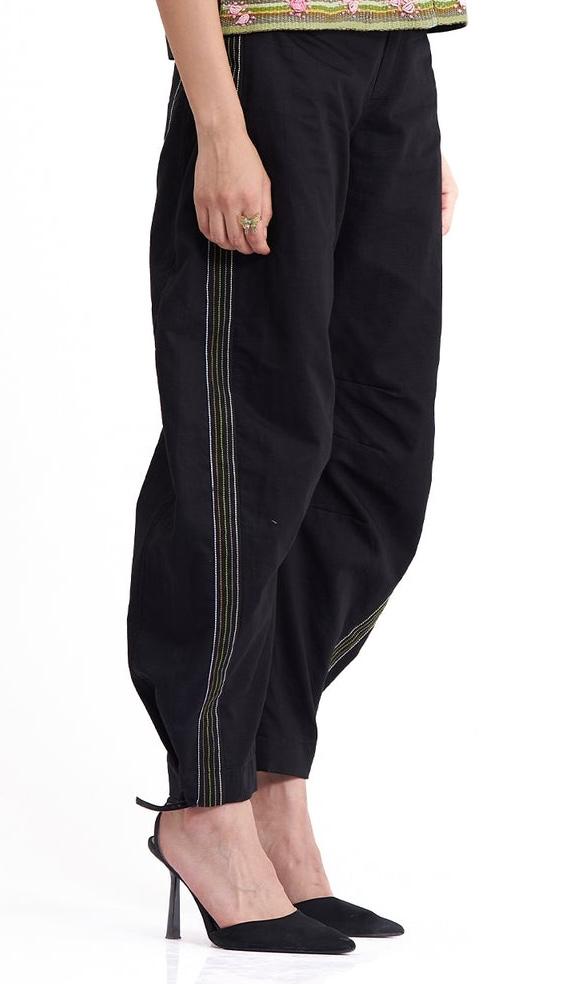 BASQUE BARREL PANTS BLACK