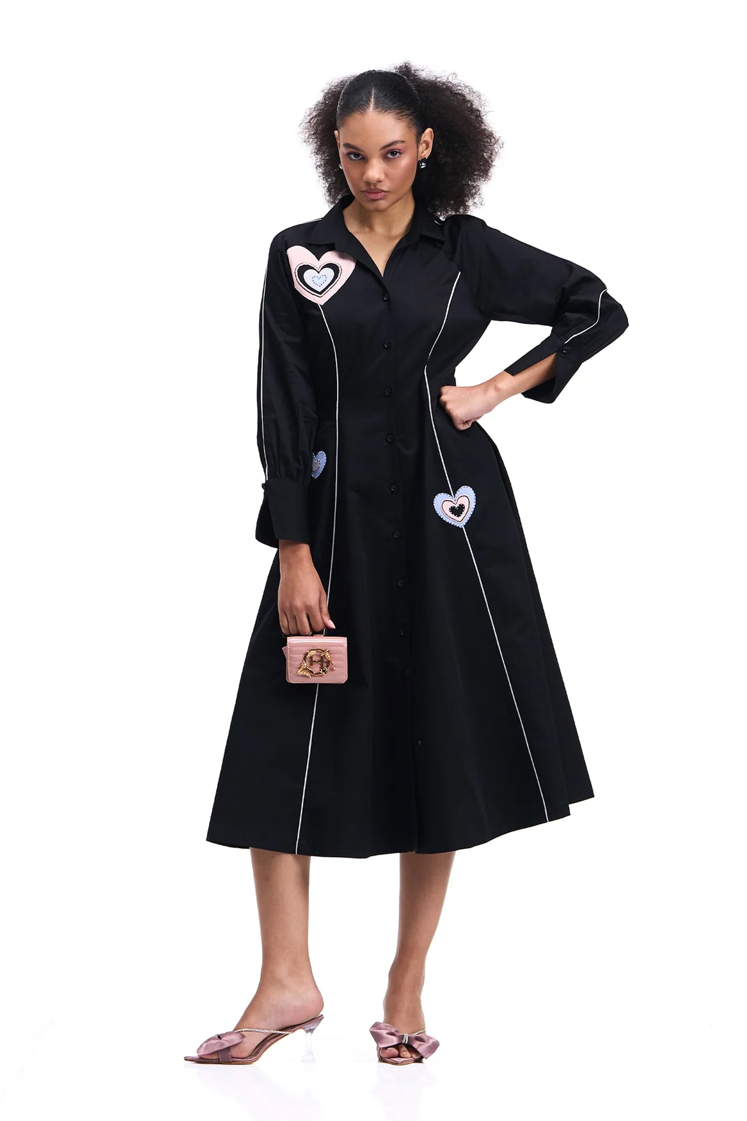 DANCINGHEARTS DRESS BLACK