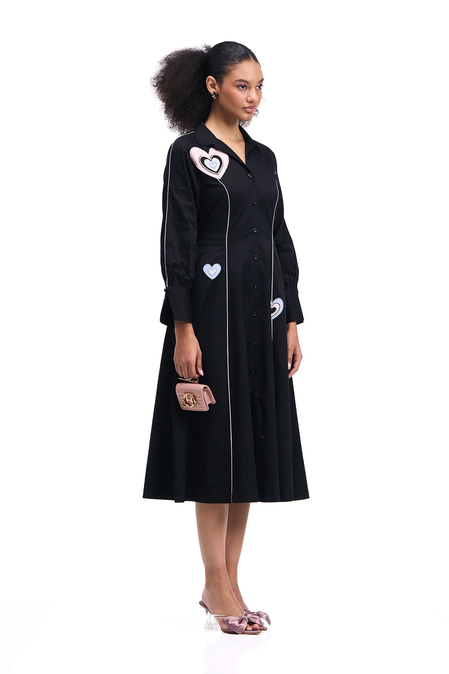 DANCINGHEARTS DRESS BLACK