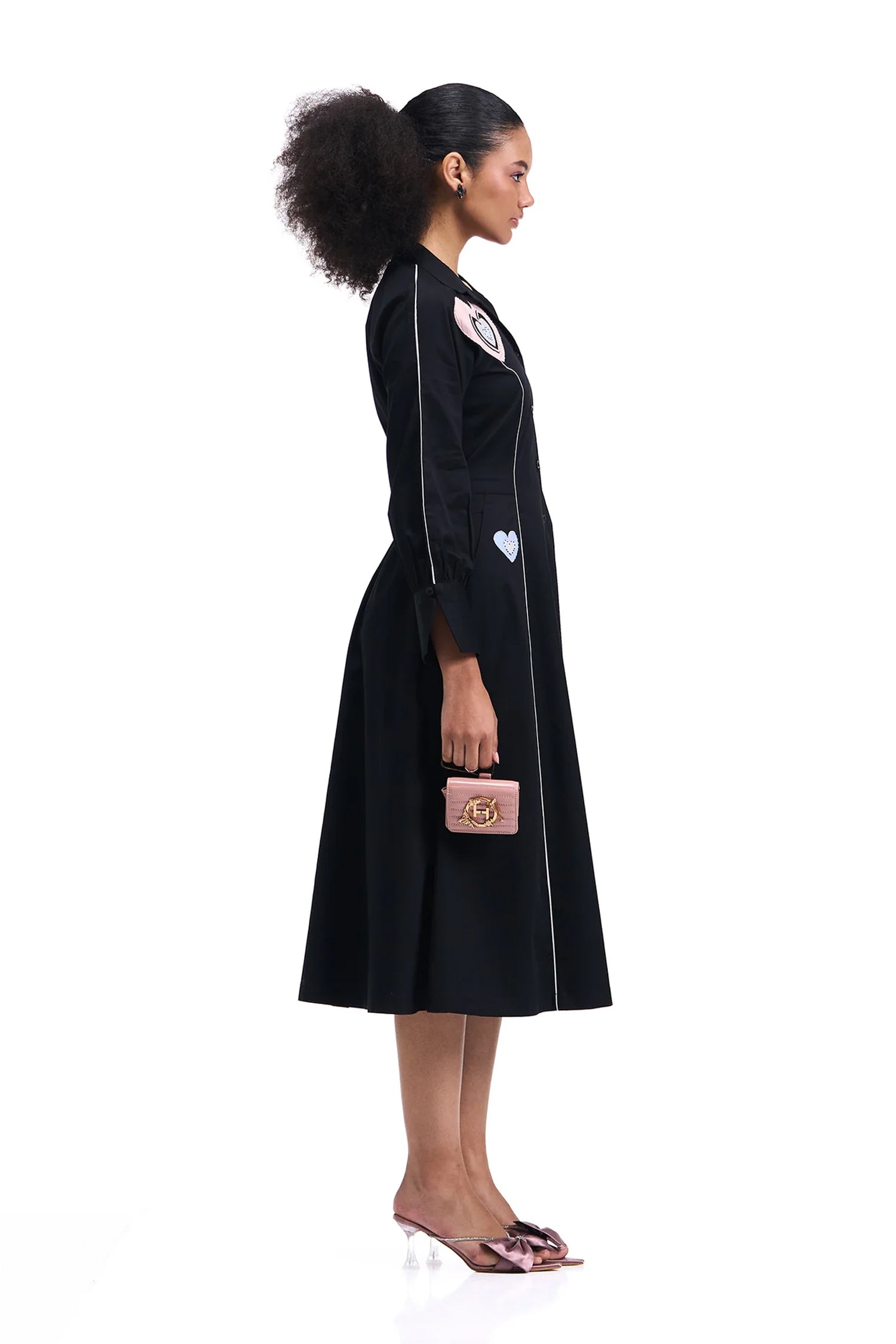 DANCINGHEARTS DRESS BLACK