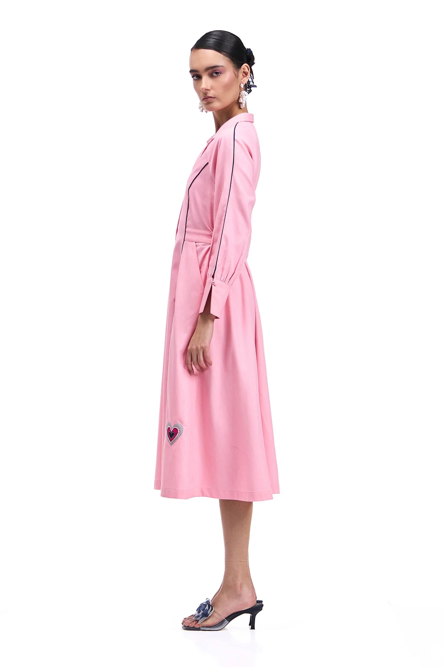 DANCINGHEARTS DRESS BUBBLEGUM PINK