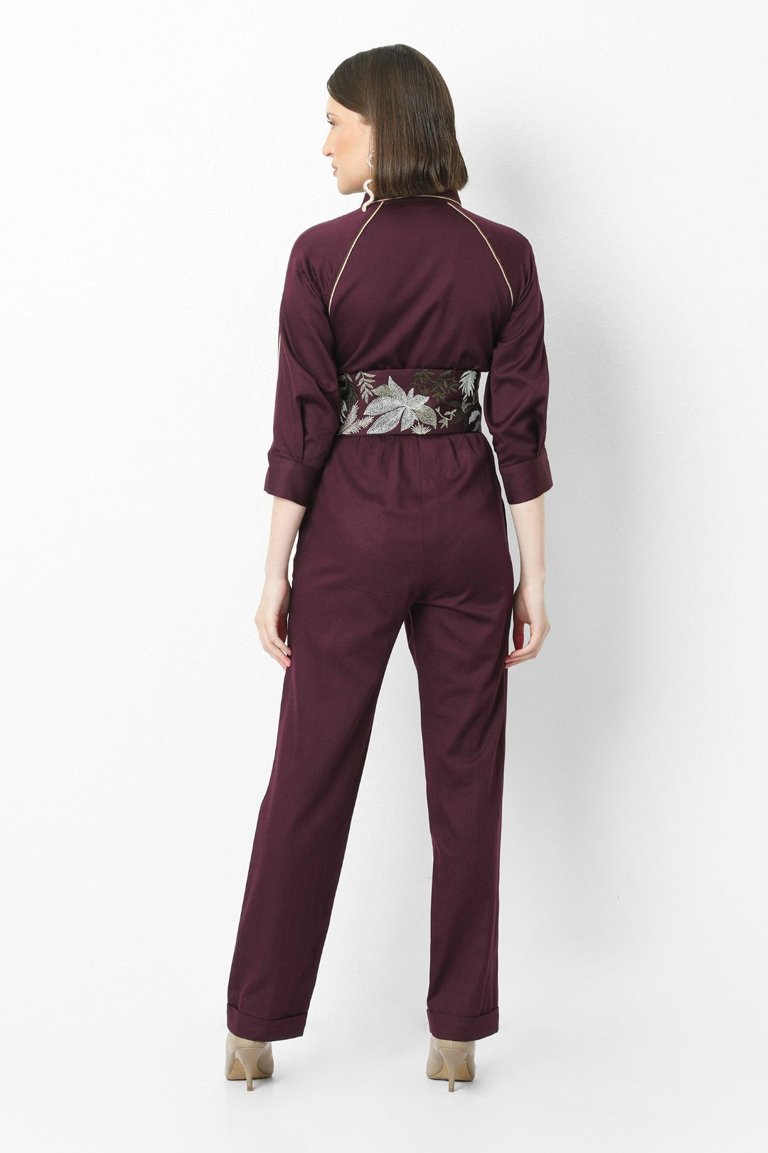 Jungle Parade Belted Jumpsuit