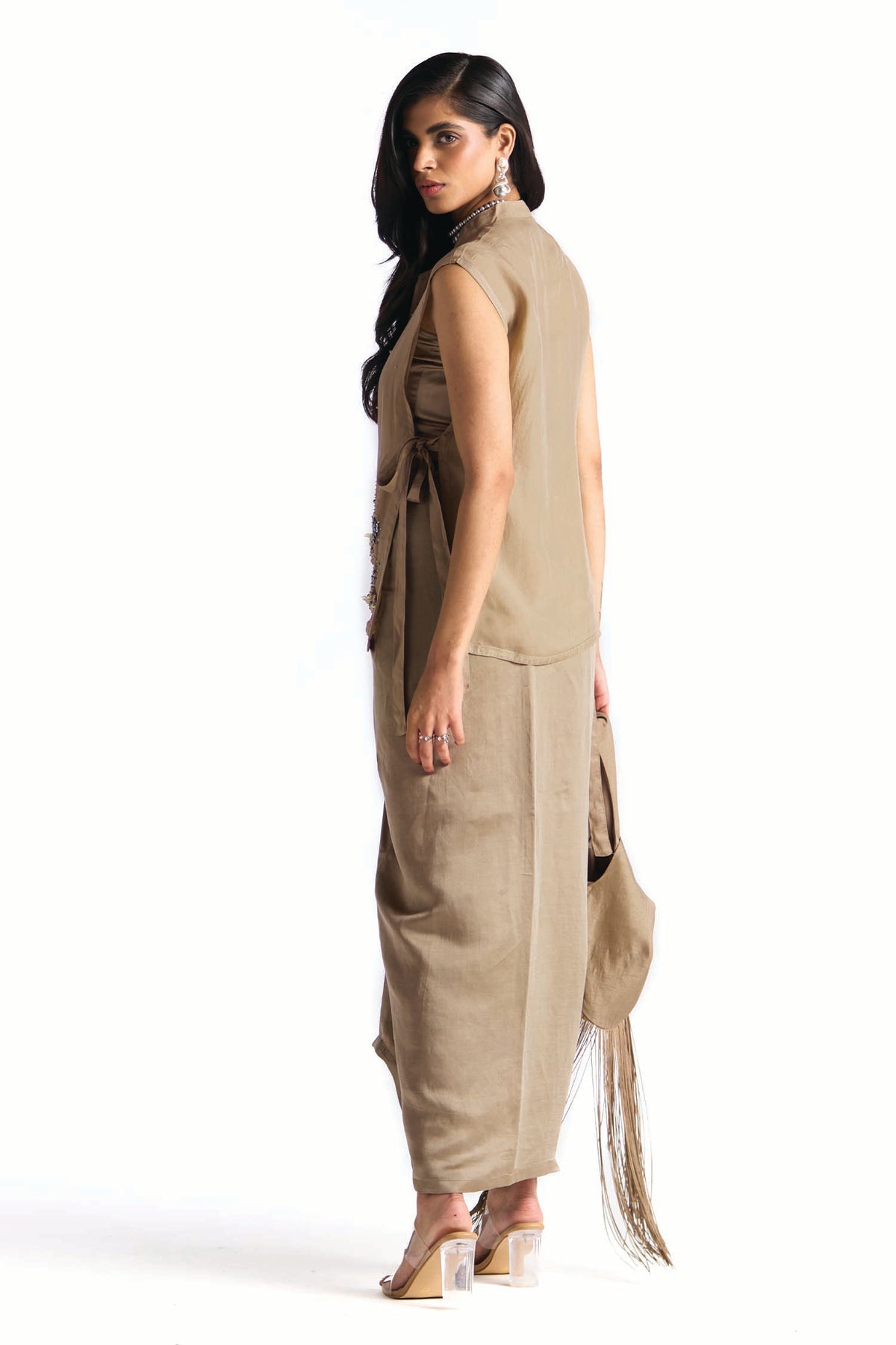PERIDOT SKIRT SET WITH OVERLAY