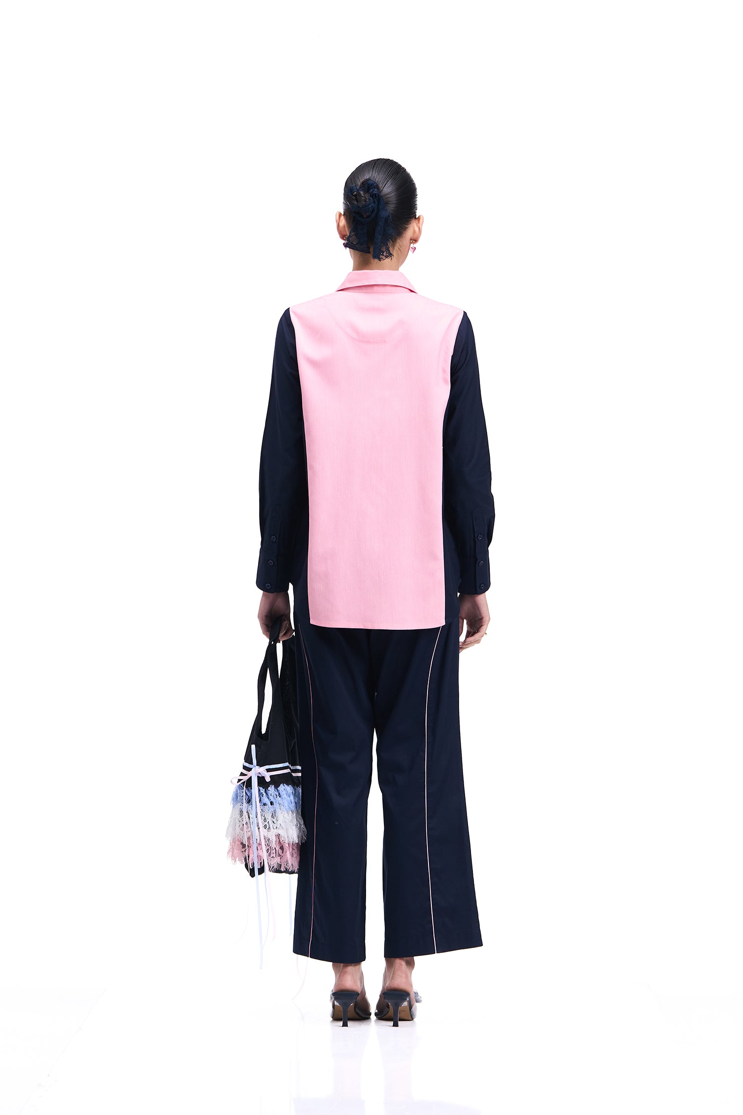 MUSE CO-ORD SET BUBBLEGUM PINK AND NAVY