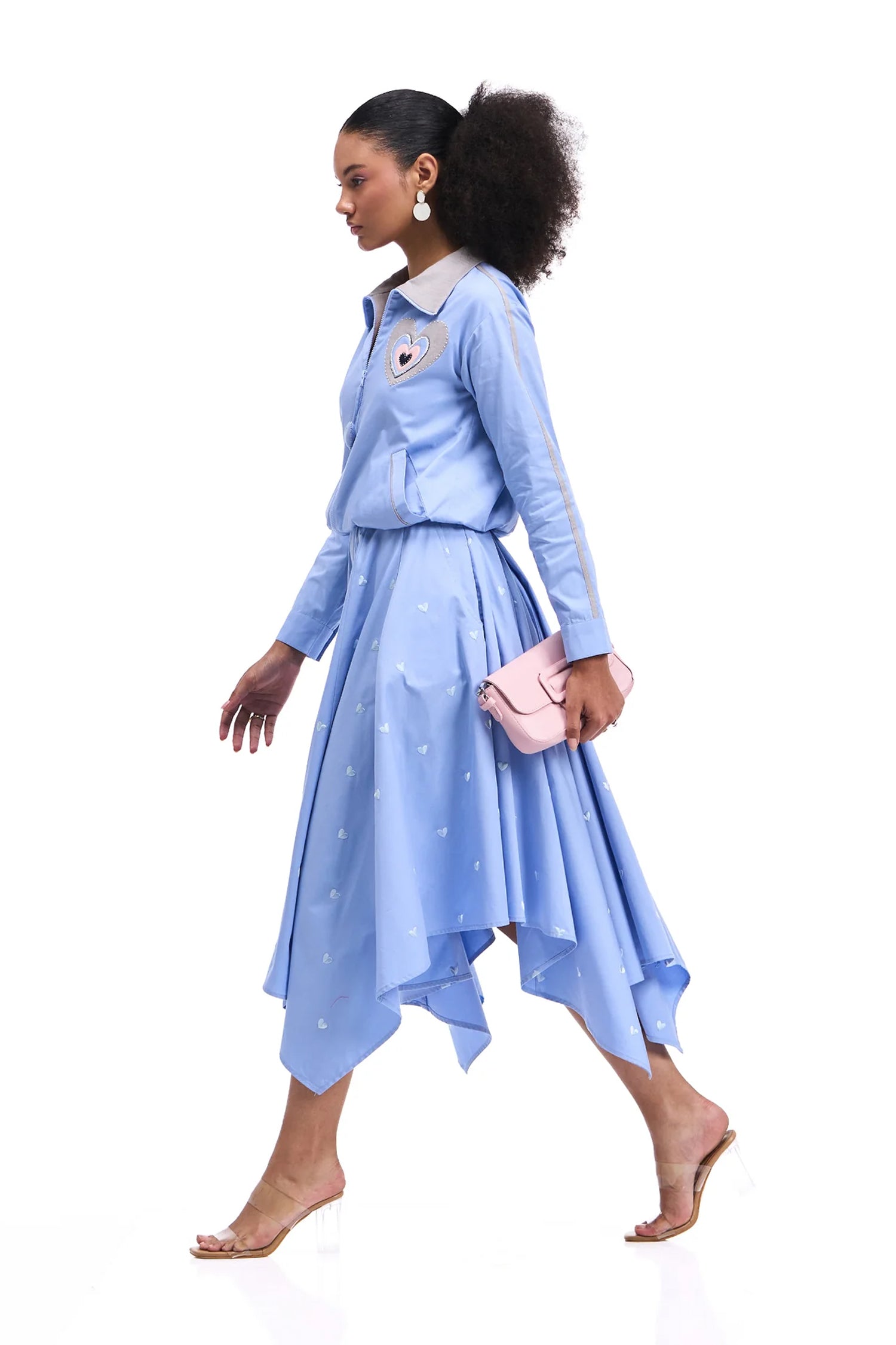 AMIE CO-ORD SET PERIWINKLE