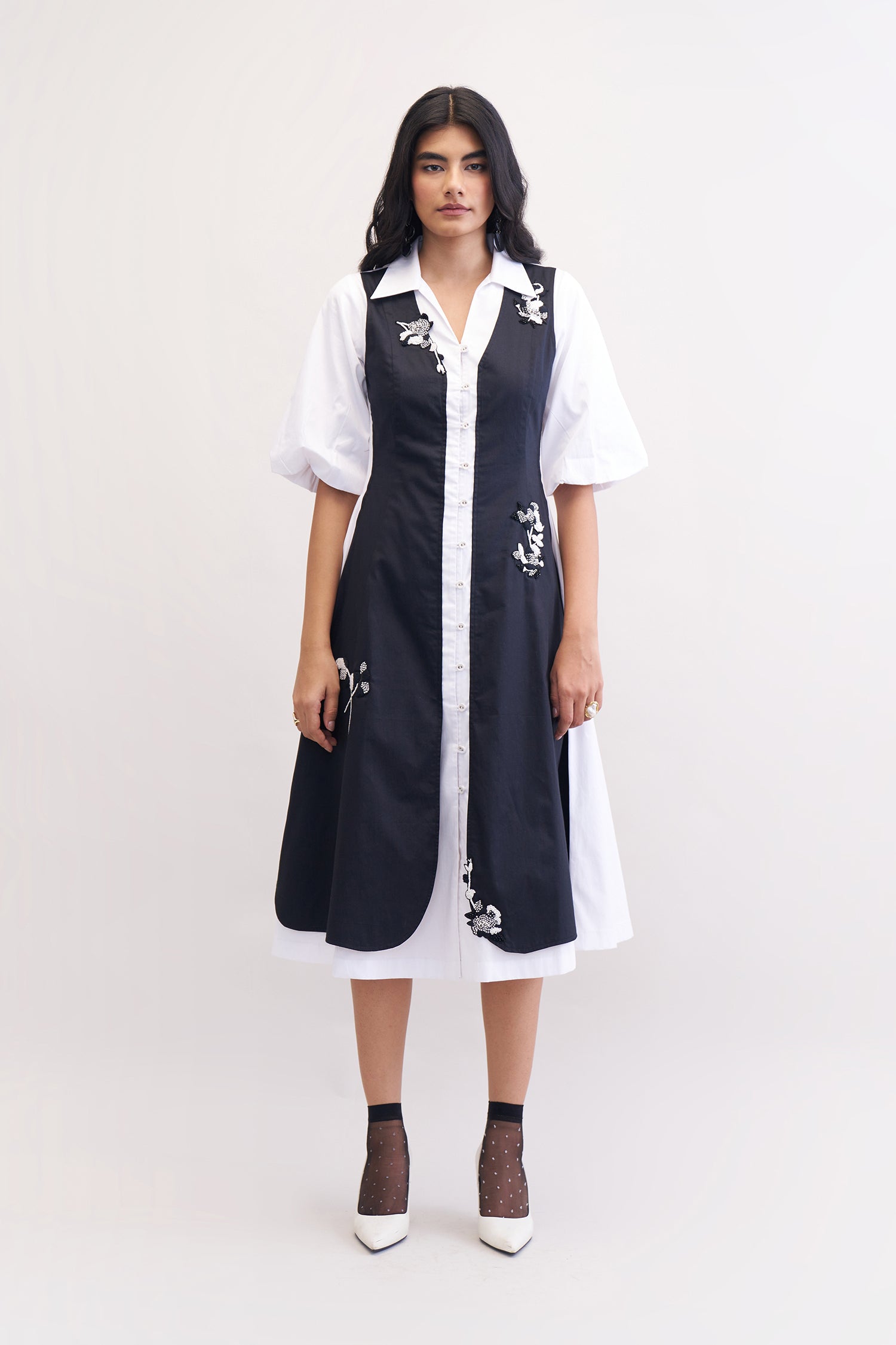 CAMO DRESS BLACK