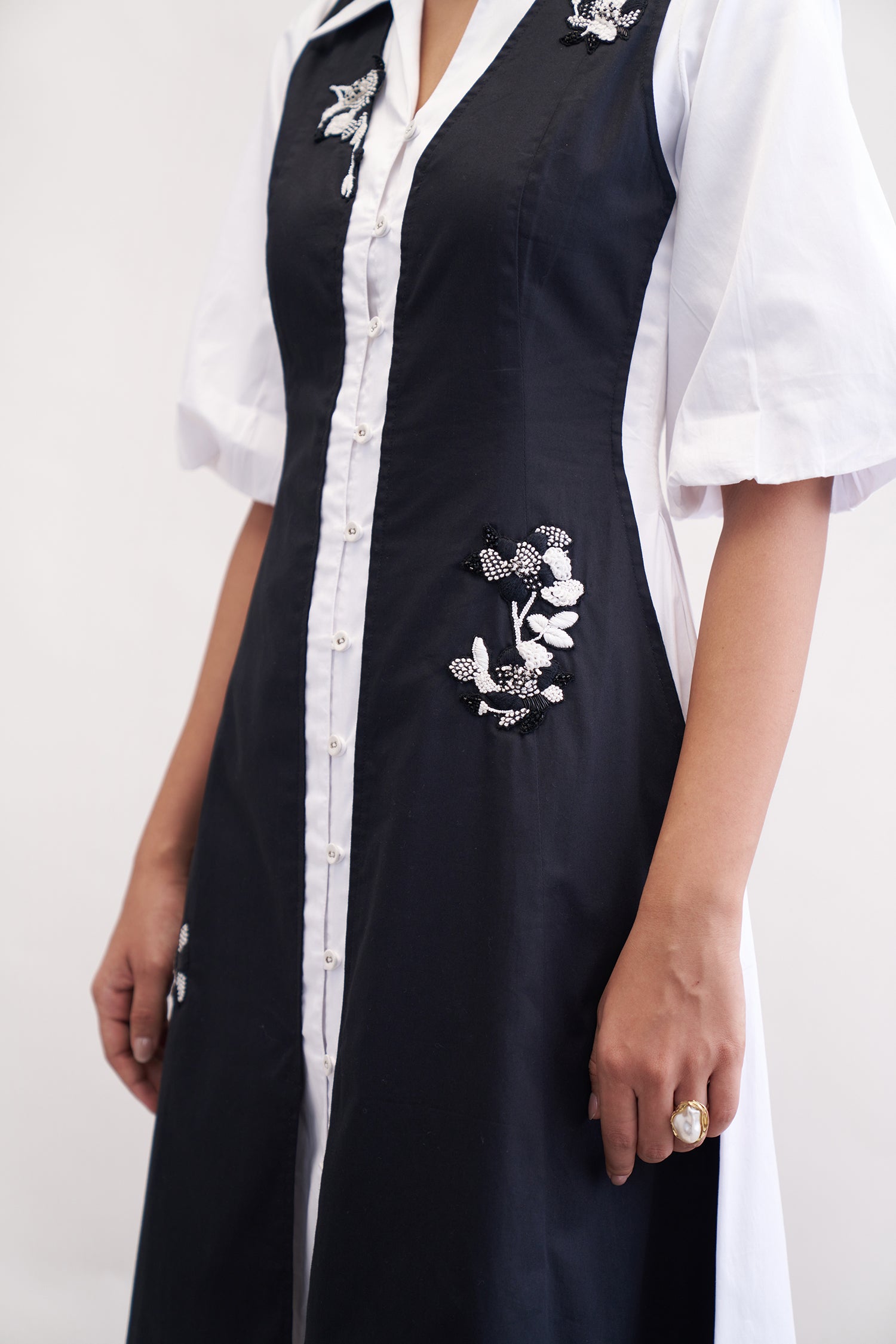 CAMO DRESS BLACK