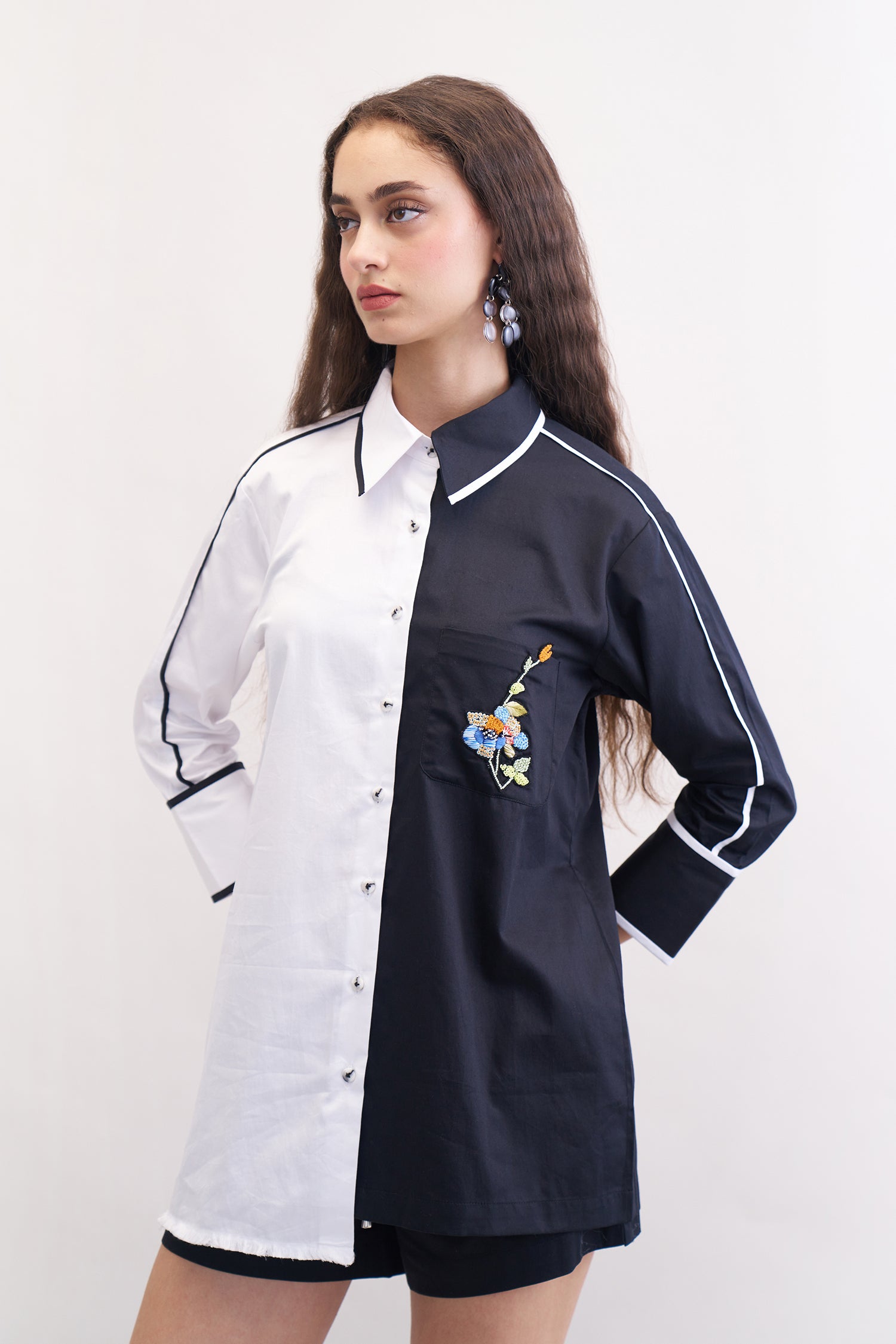 OLEANDER SHIRT BLACK & WHITE