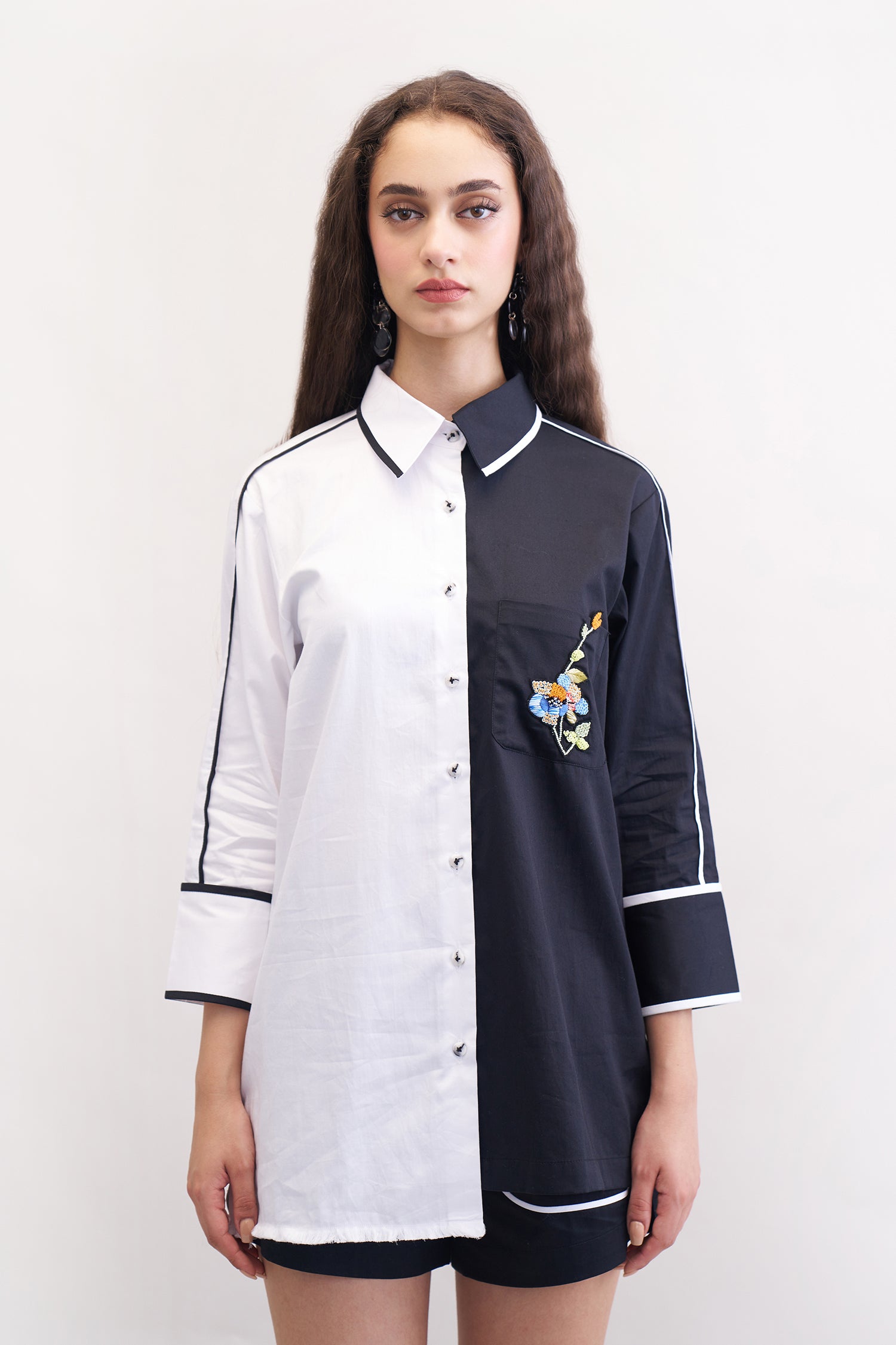 OLEANDER SHIRT BLACK & WHITE