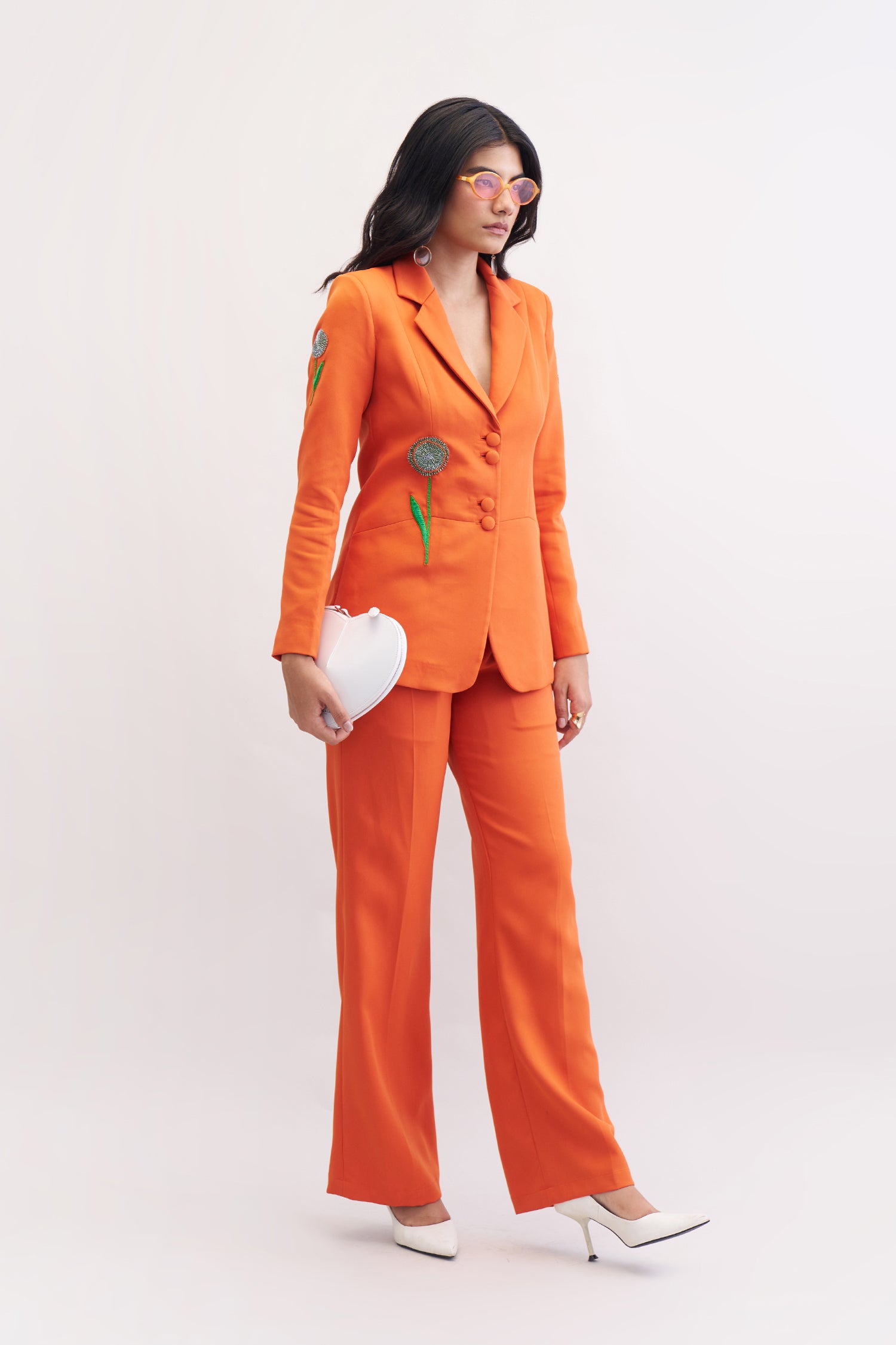 SASSY PANT SUIT SUNSET ORANGE