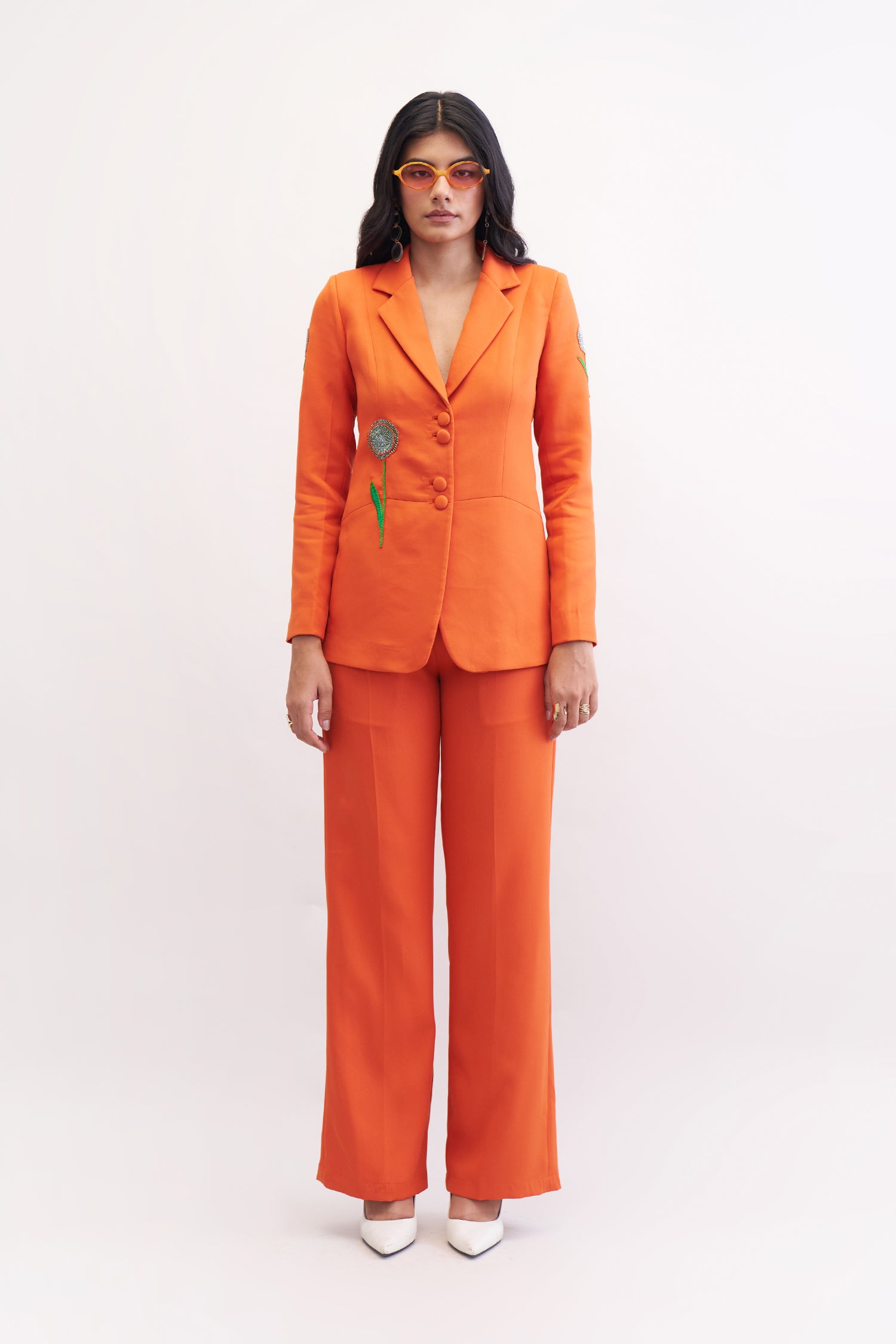 SASSY PANT SUIT SUNSET ORANGE