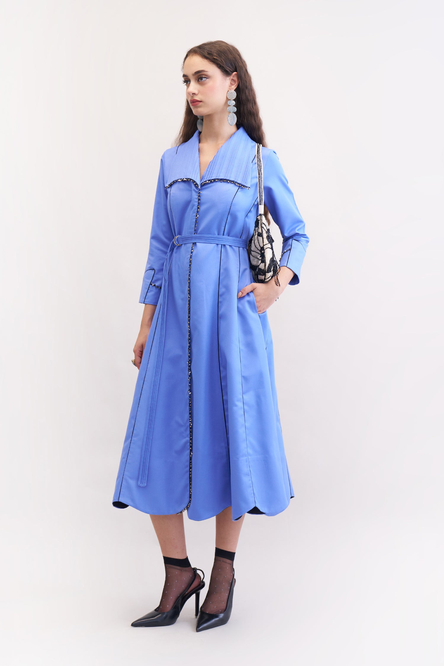 GLIMMER DRESS BLUEBERRY