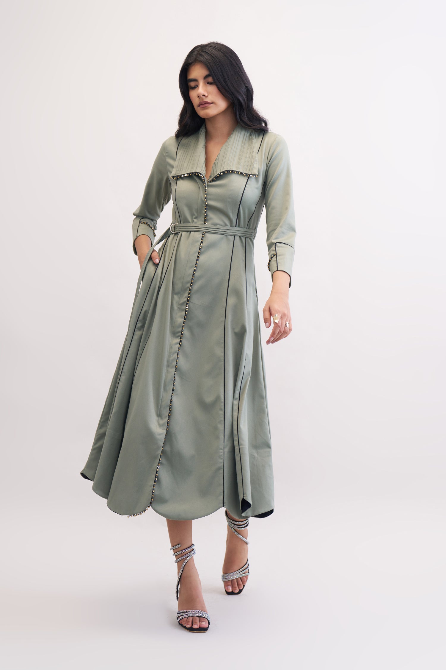GLIMMER TRENCH OLIVE
