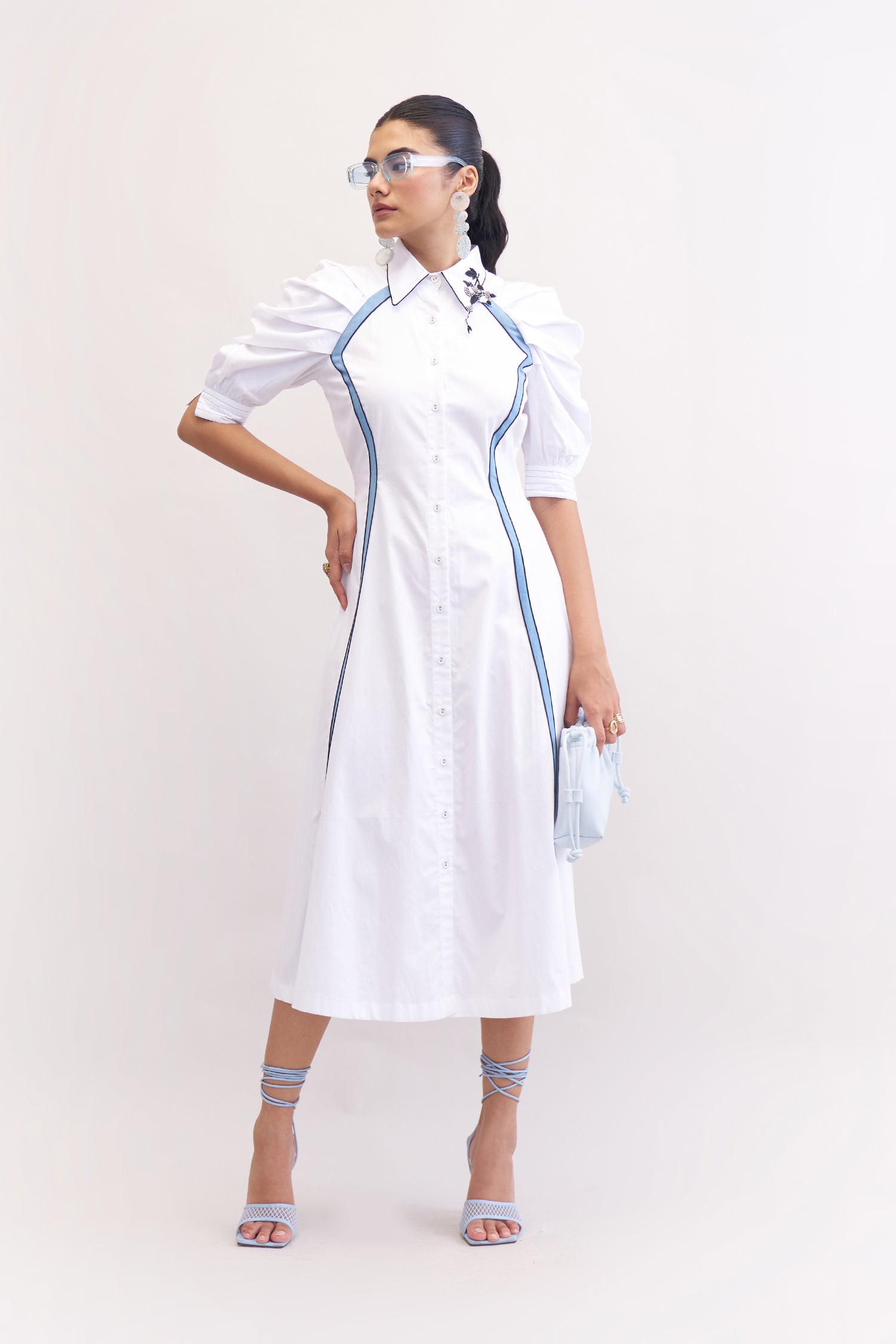 BLOOMY DRESS WHITE