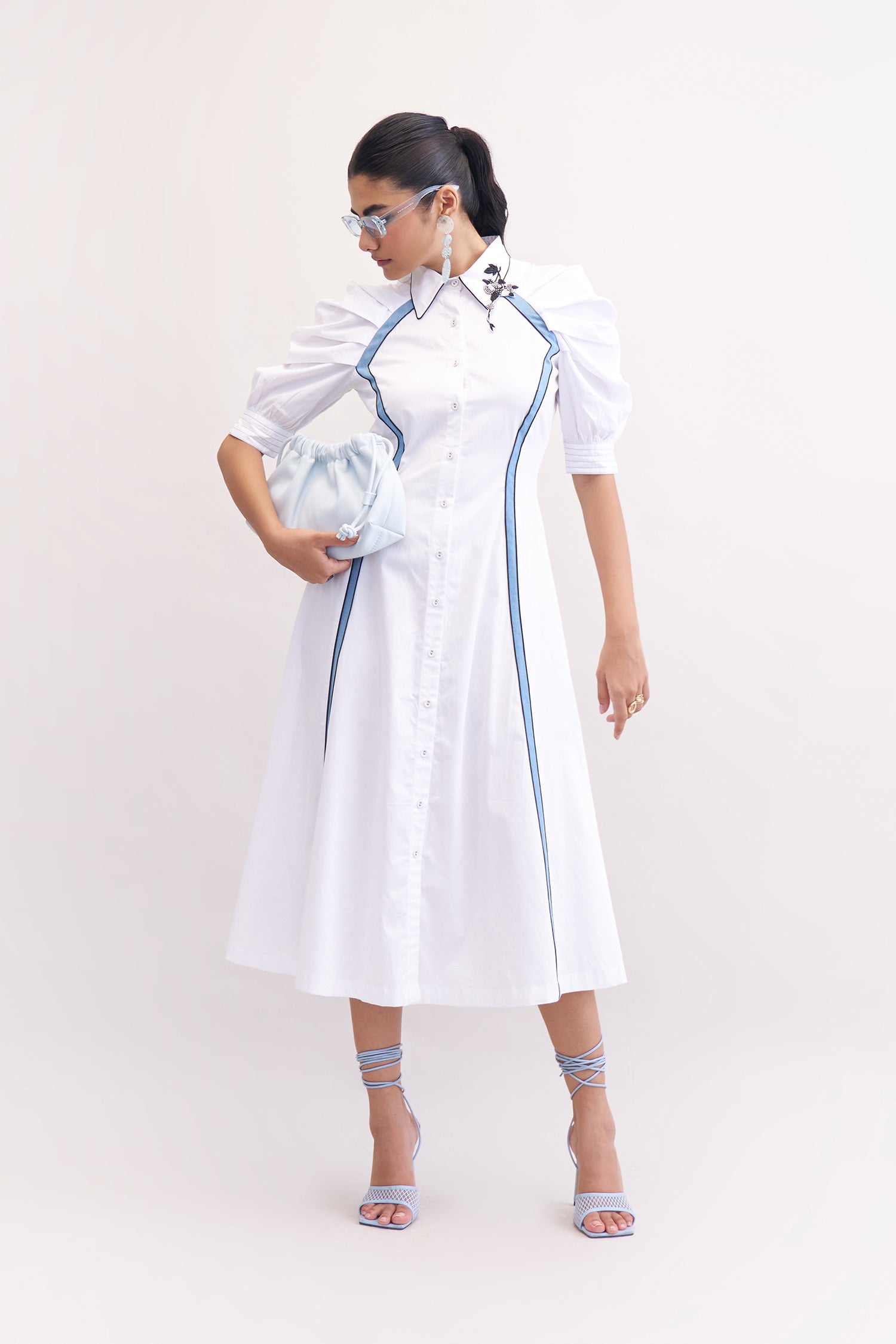 BLOOMY DRESS WHITE