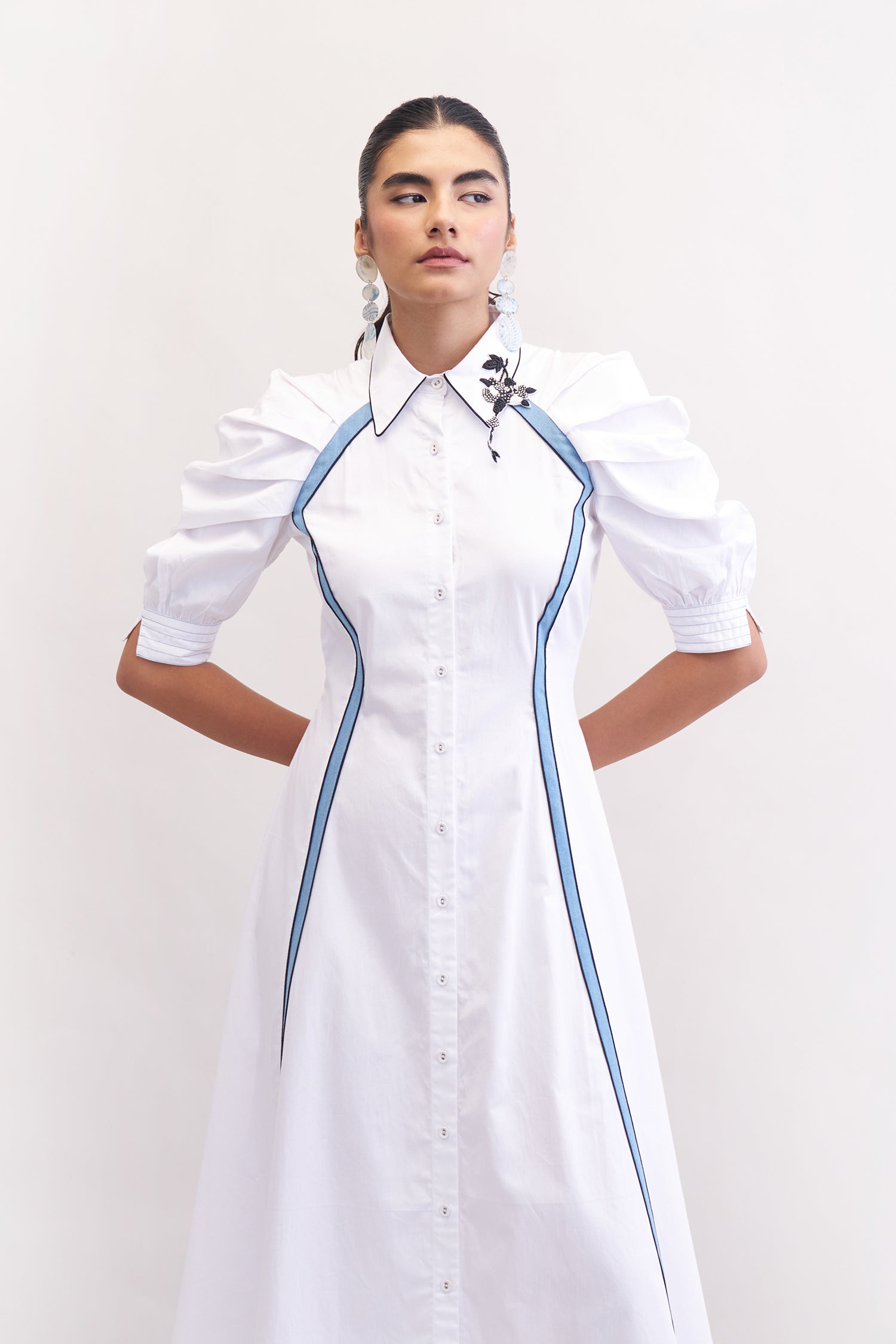 BLOOMY DRESS WHITE