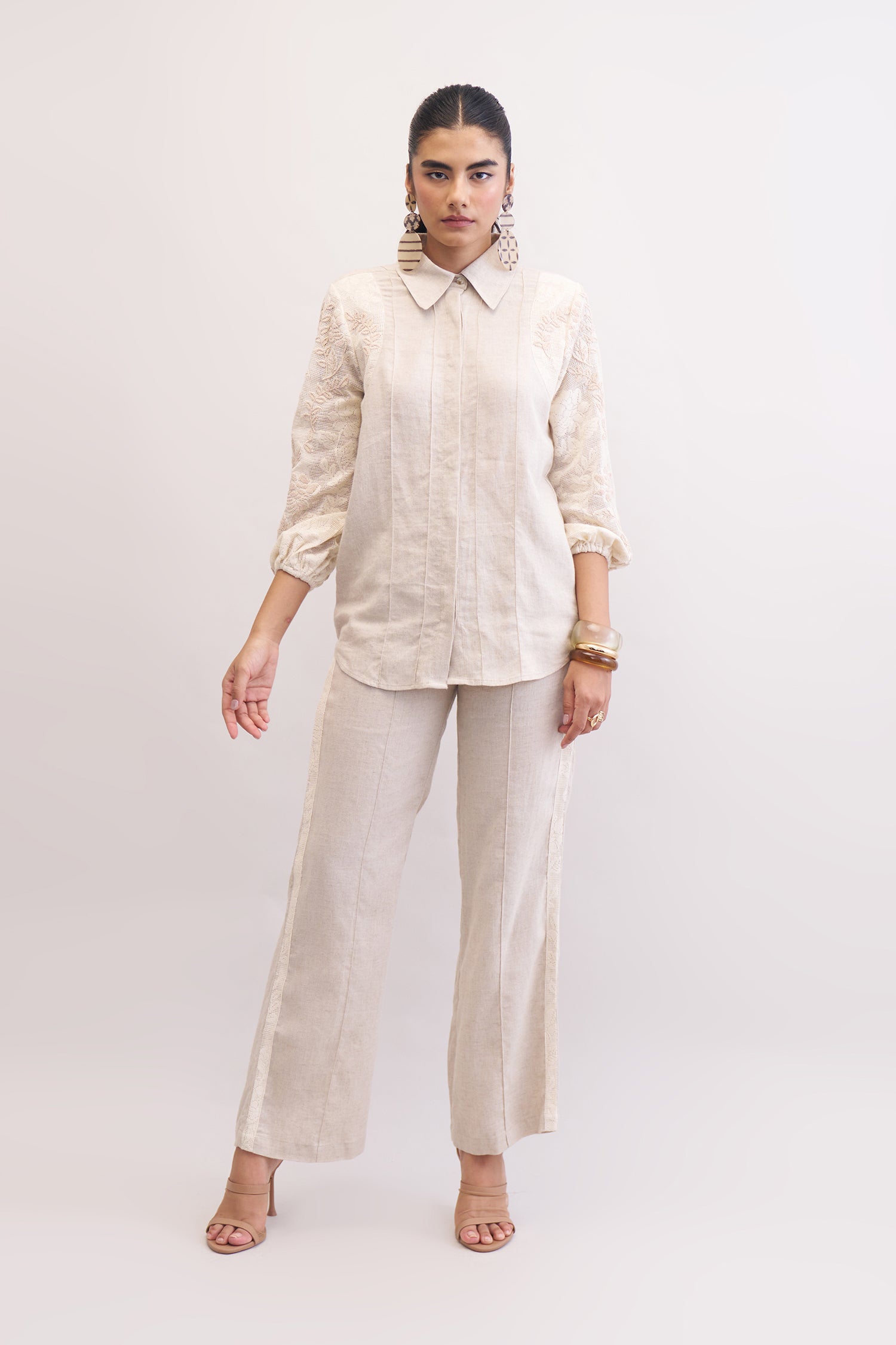 CLEOPATRA SHIRT & TROUSERS NEUTRAL
