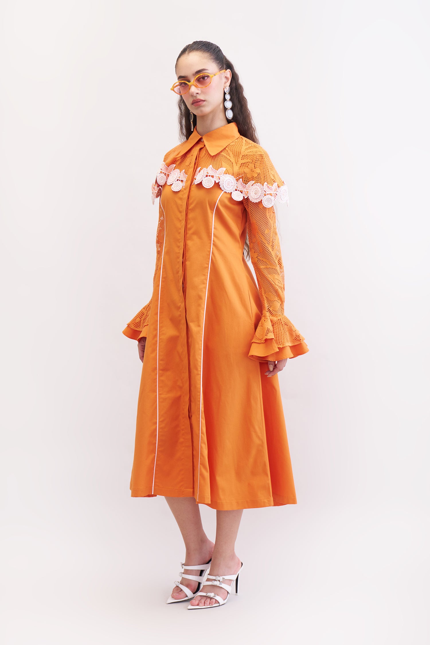 MIRAME DRESS SUNSET ORANGE