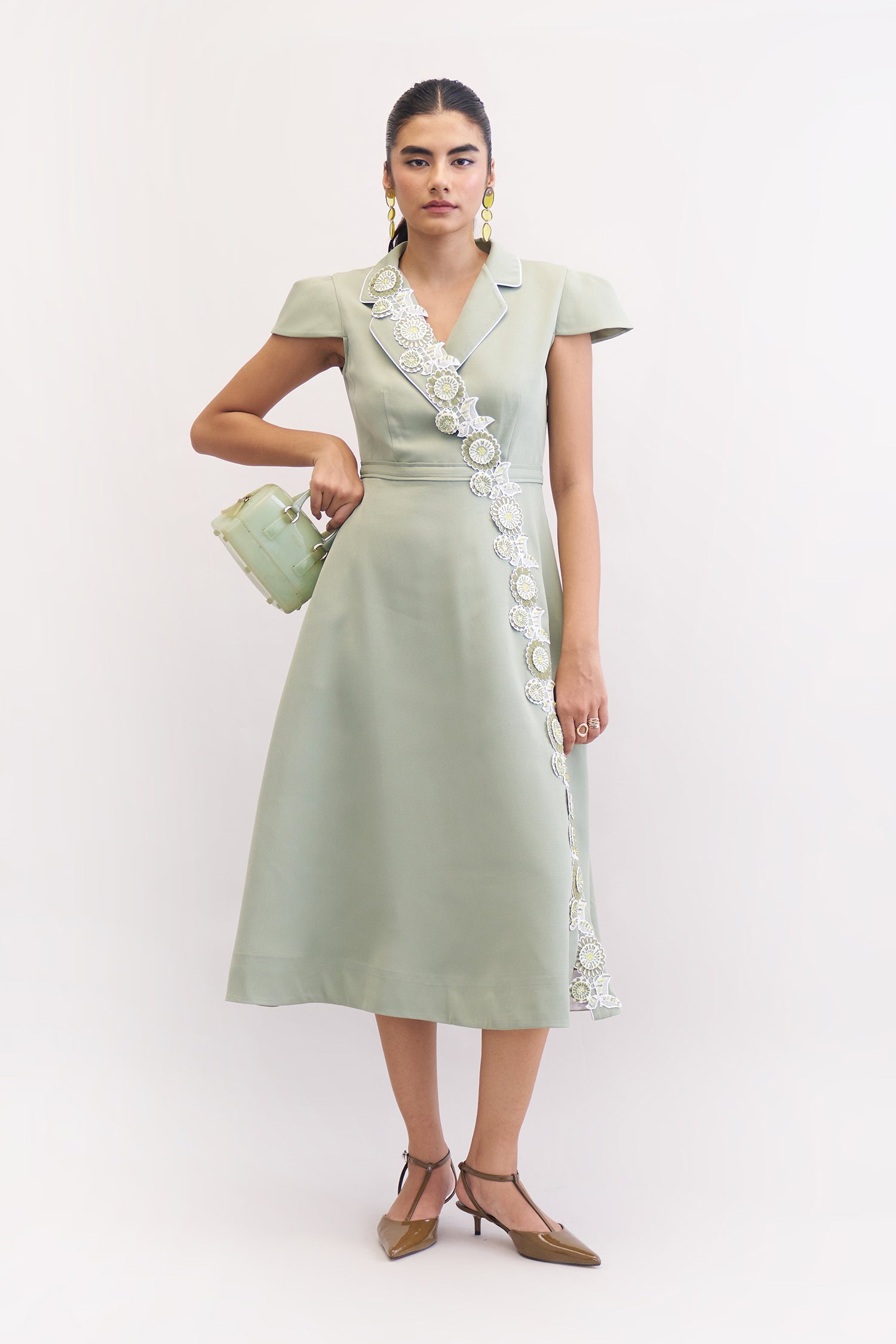 SNOWANGEL DRESS LIGHT OLIVE