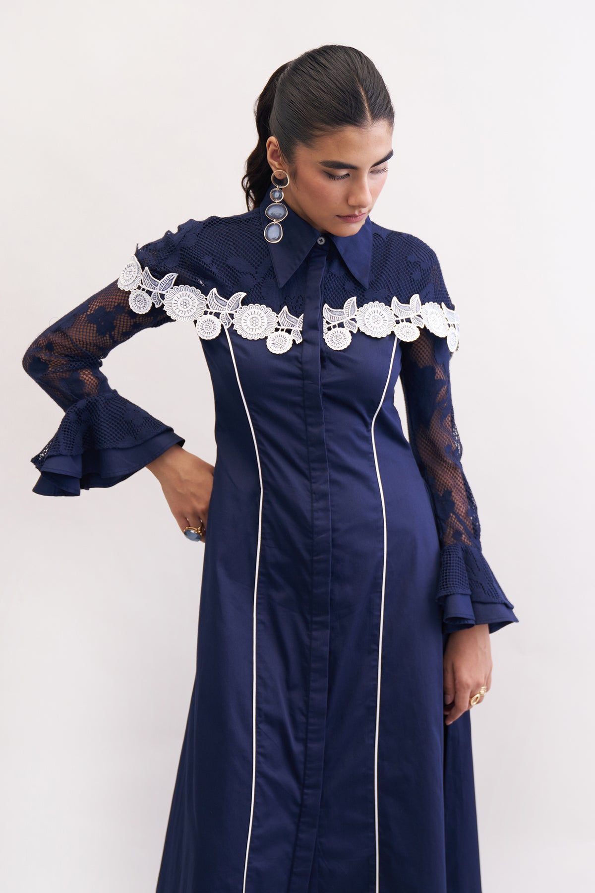 MIRAME DRESS NAVY
