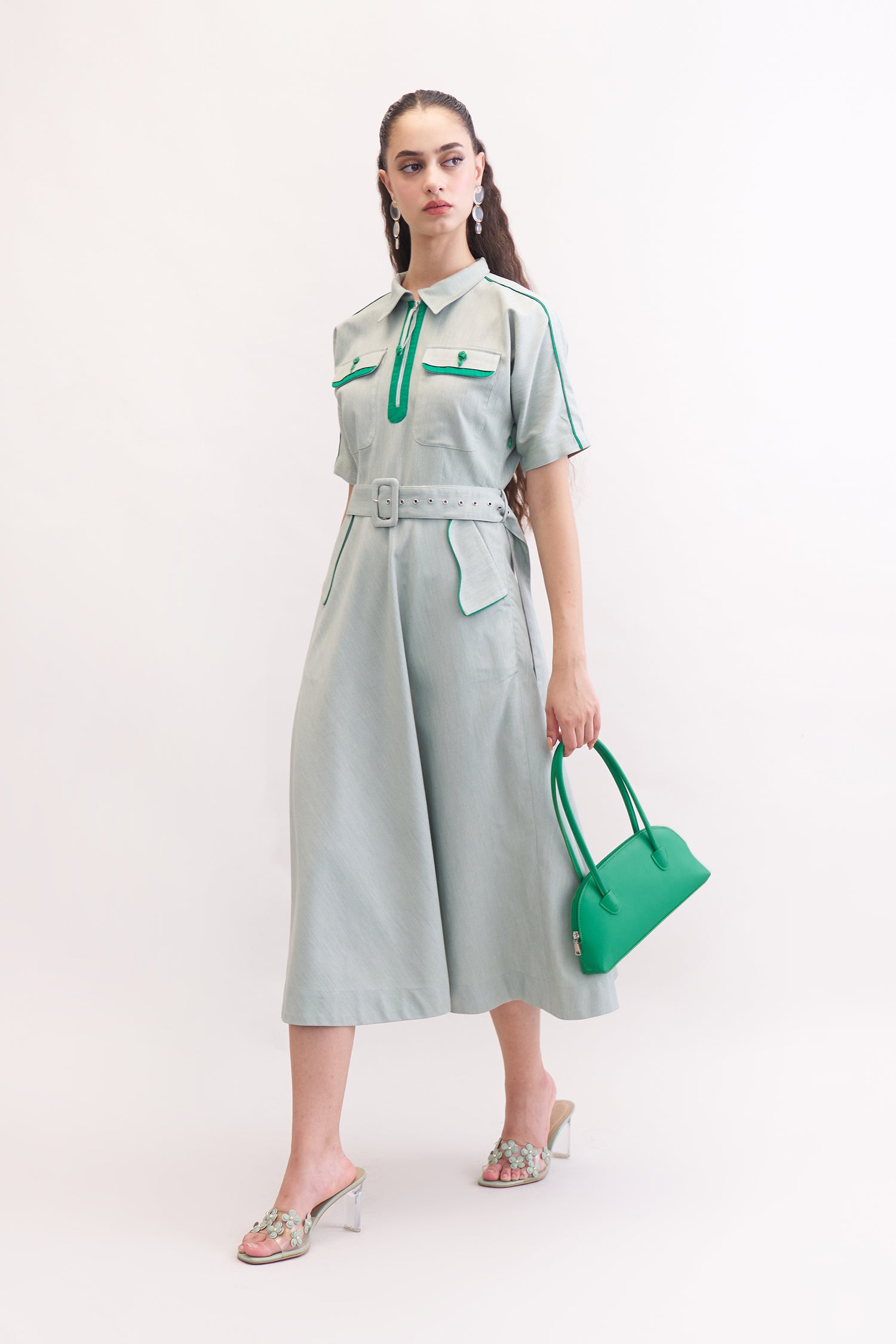 SELORA DRESS LIGHT GREEN