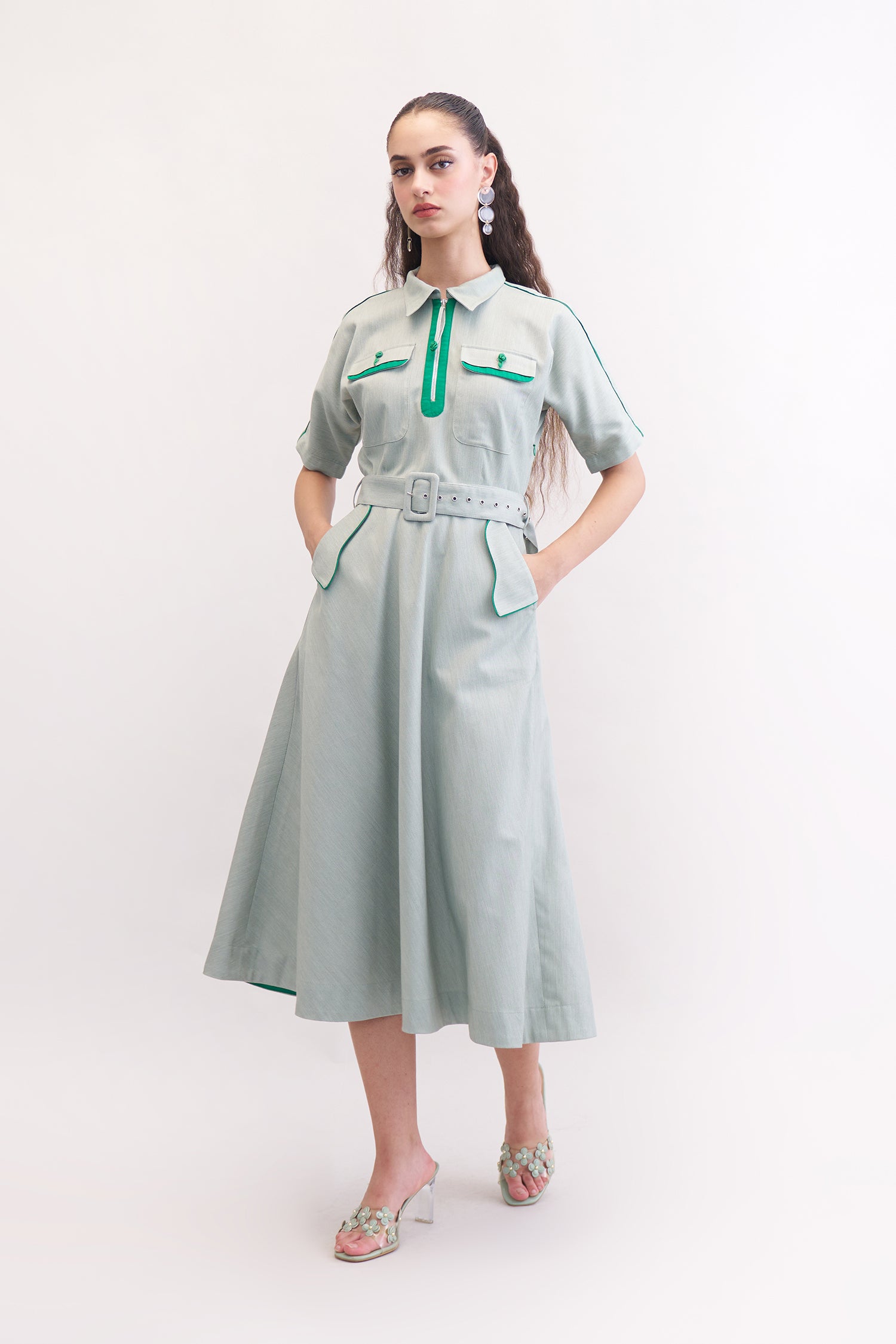 SELORA DRESS LIGHT GREEN