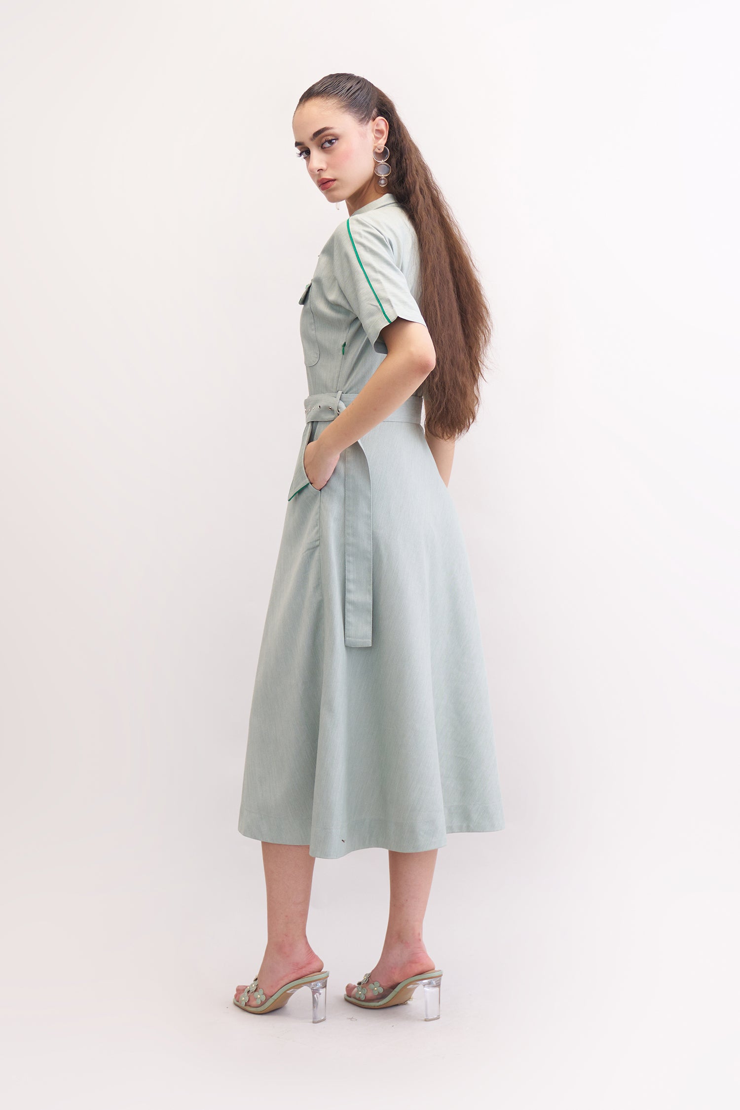 SELORA DRESS LIGHT GREEN
