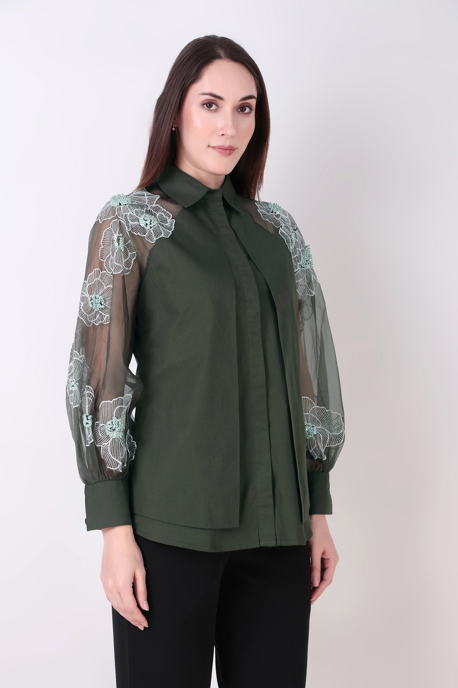 Picotin Shirt Army Green
