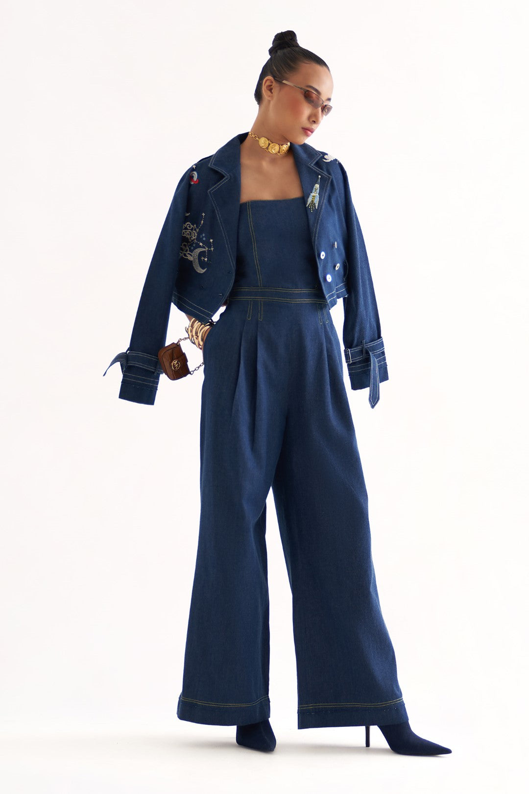 GALAXY JUMPSUIT WITH SATURN JACKET