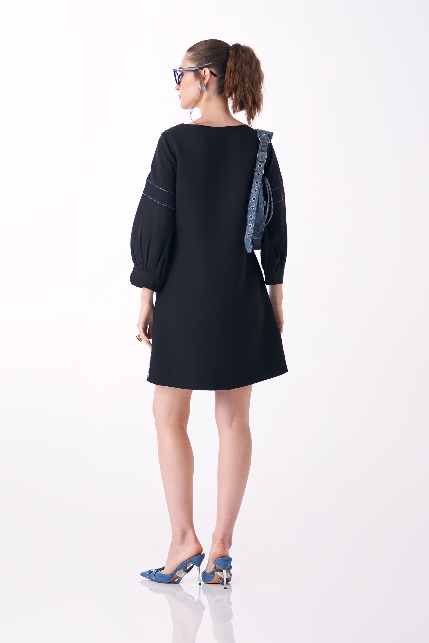 SUNFLARE DRESS BLACK