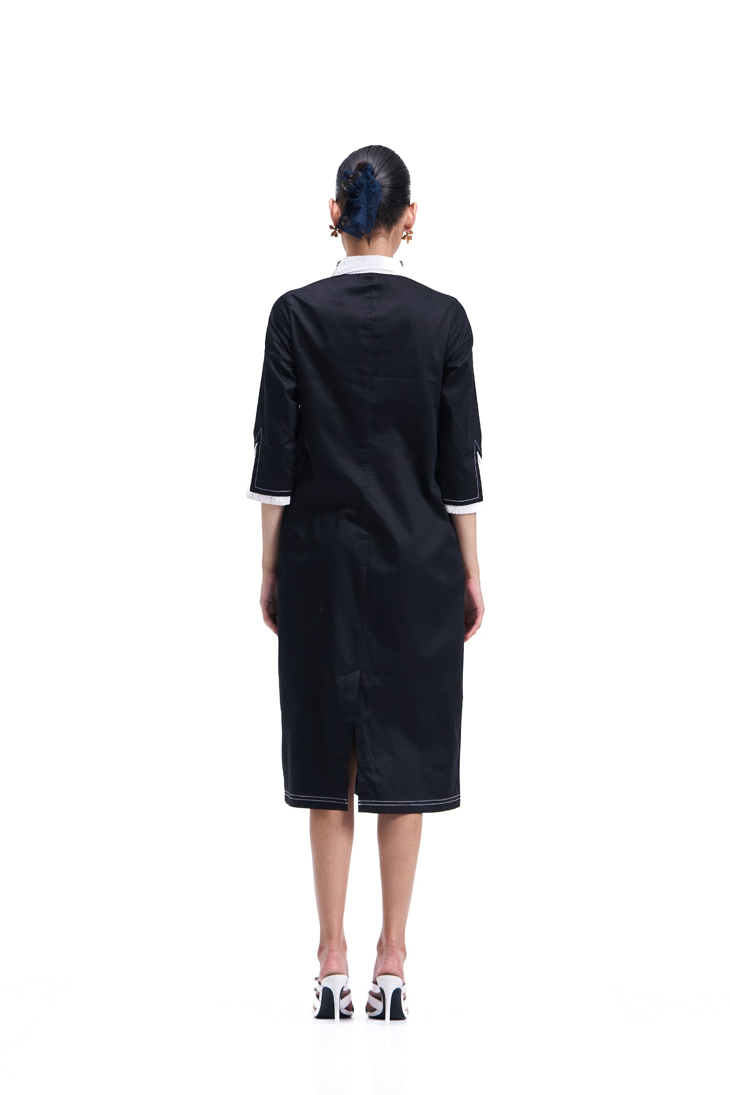 COLADA MIDI DRESS BLACK