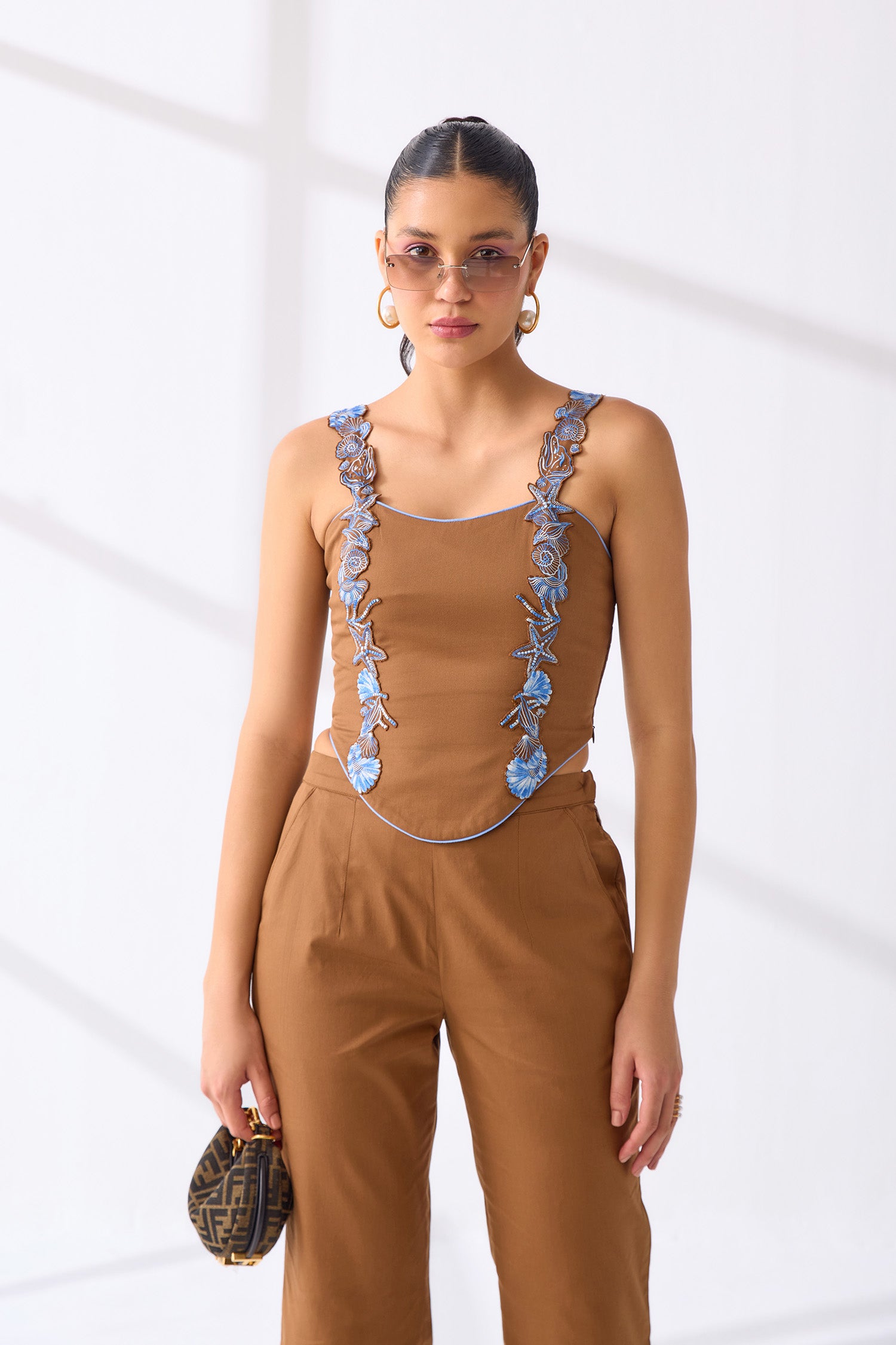 OASIS CORSET & SEASHELL TROUSERS