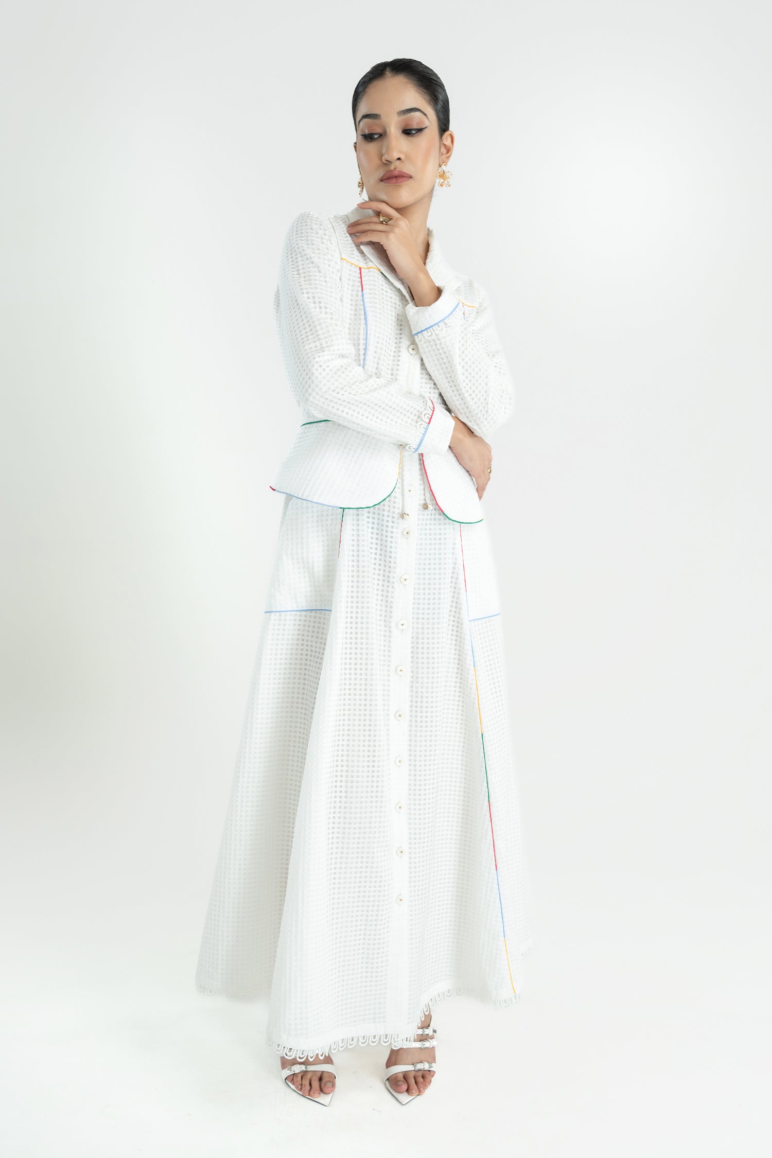 HATHWAY BELTED DRESS LONG