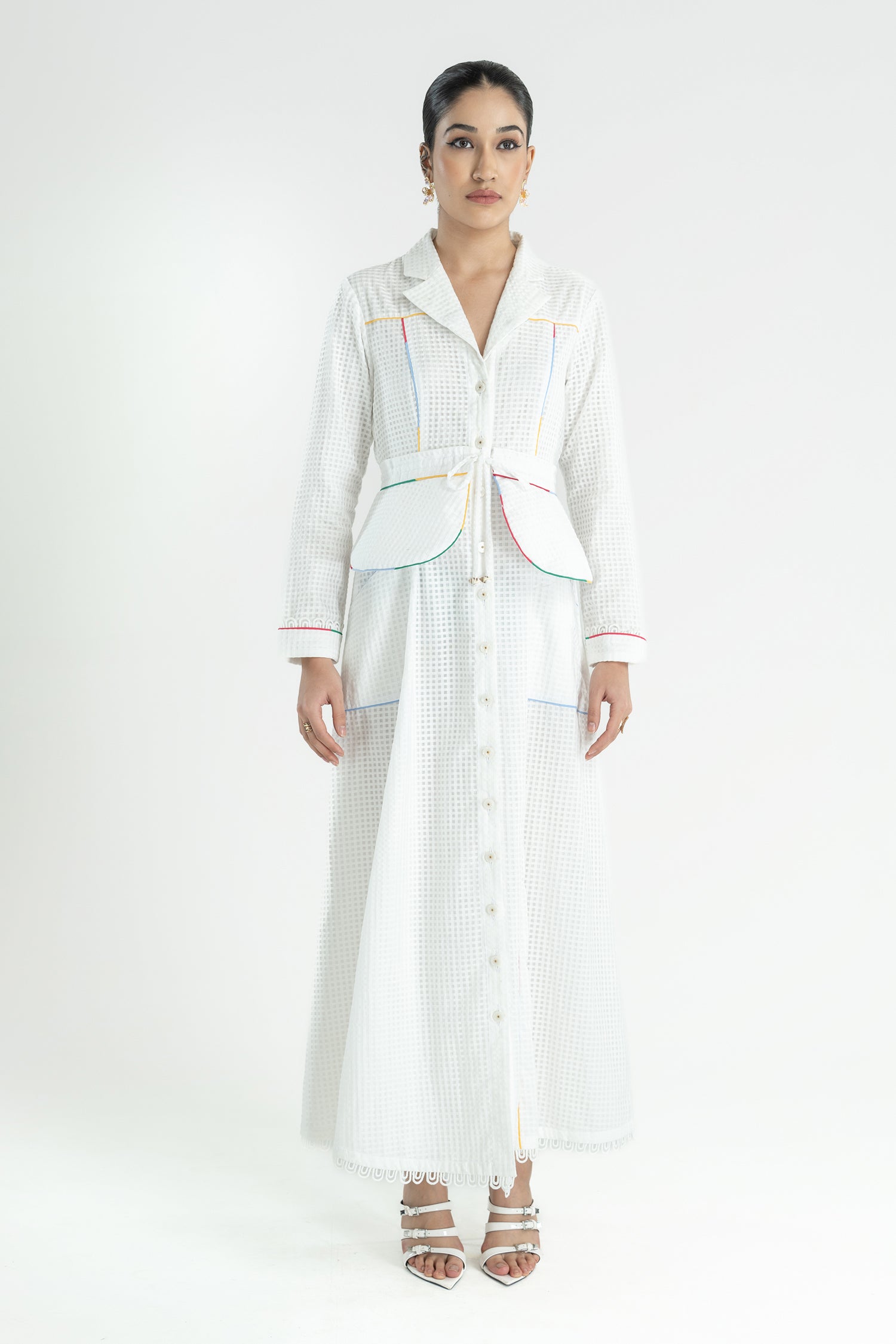 HATHWAY BELTED DRESS LONG