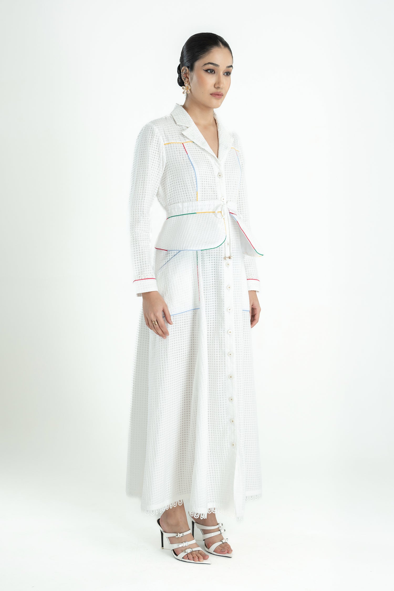 HATHWAY BELTED DRESS LONG