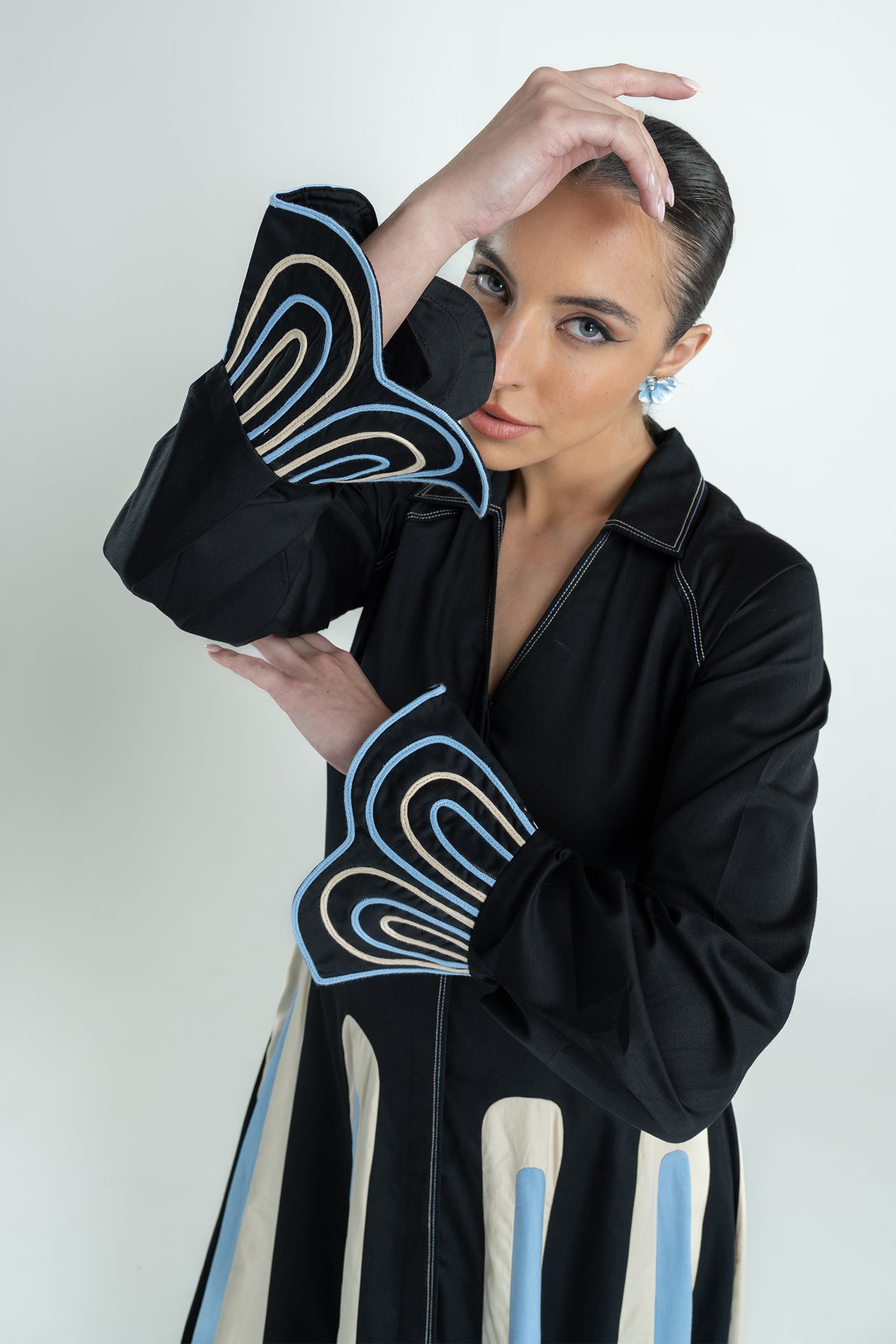 NERISSA DRESS LONG BLACK