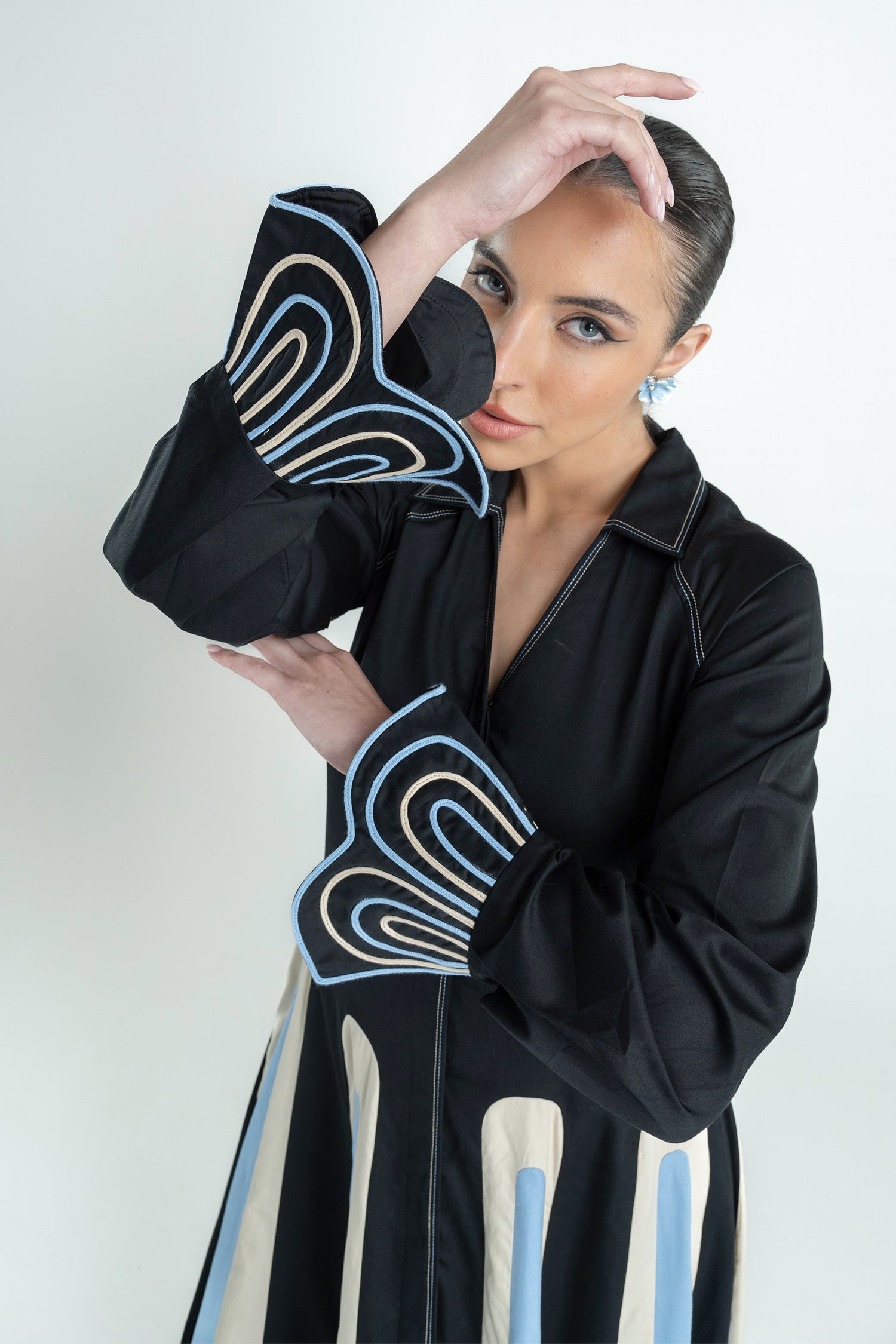 NERISSA DRESS LONG BLACK