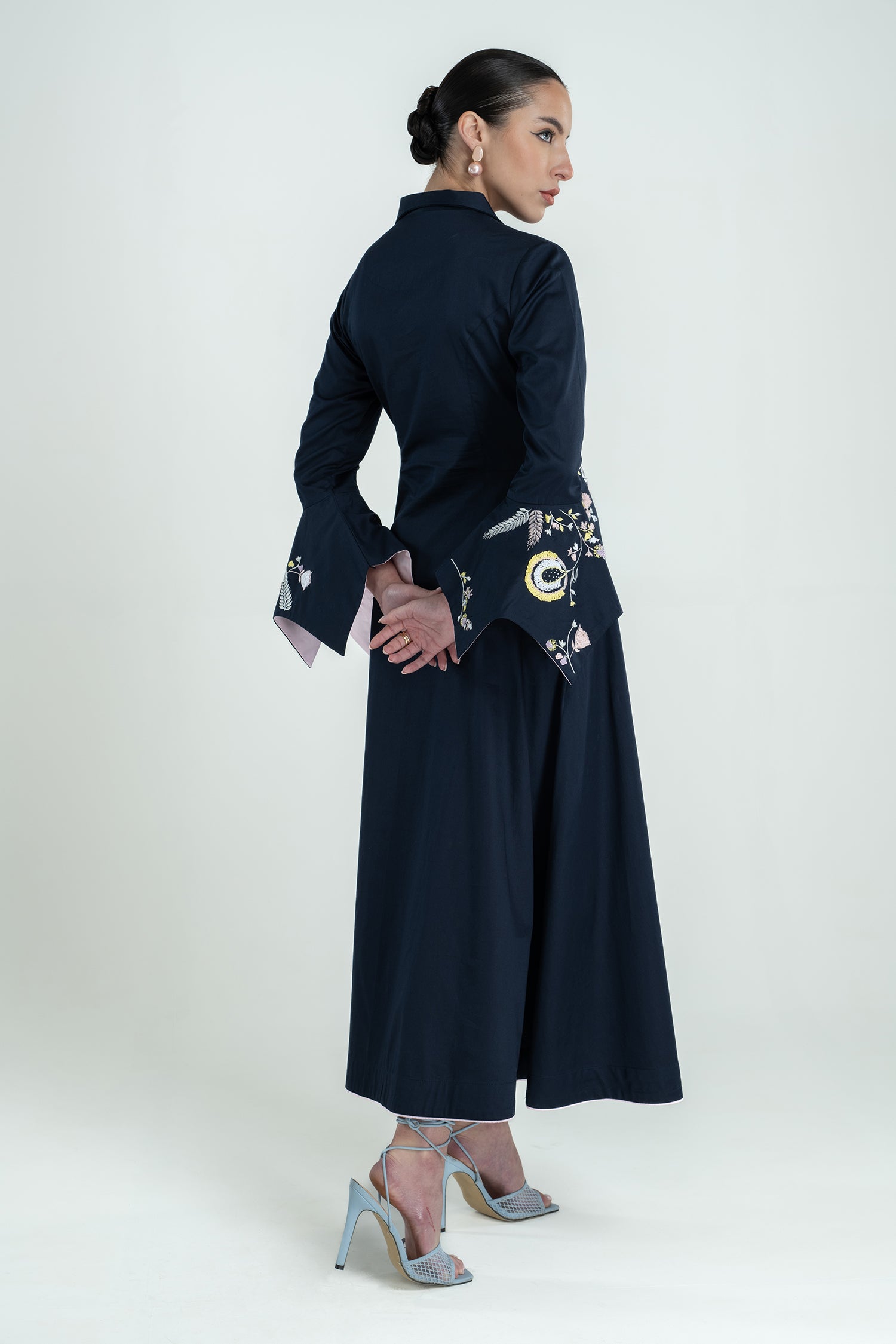 PALOMA DRESS LONG NAVY