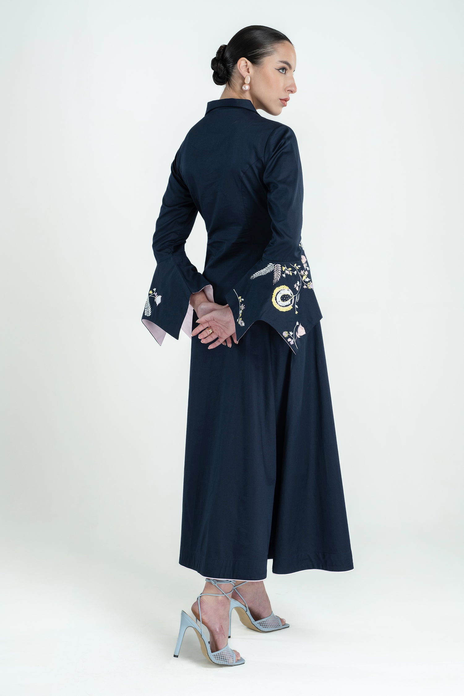 PALOMA DRESS LONG NAVY