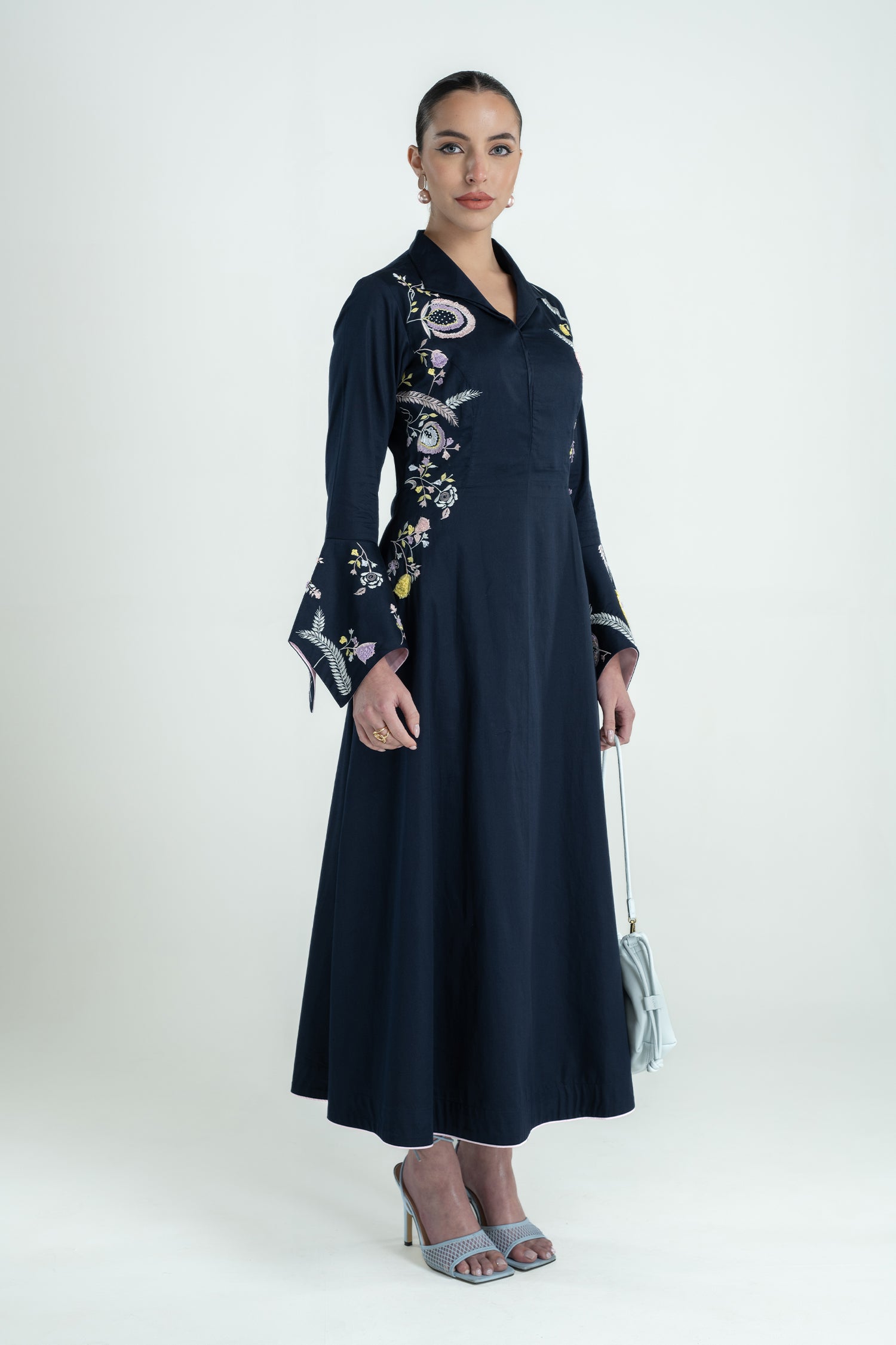 PALOMA DRESS LONG NAVY