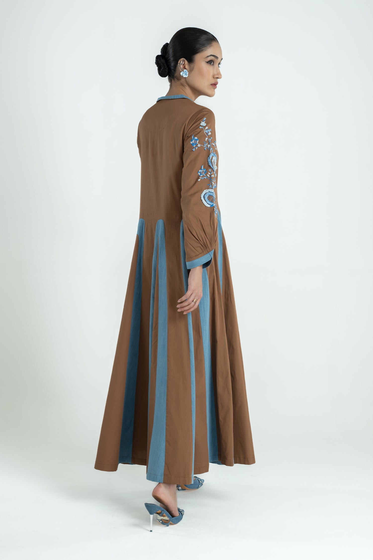 ARIEL DRESS LONG TAN